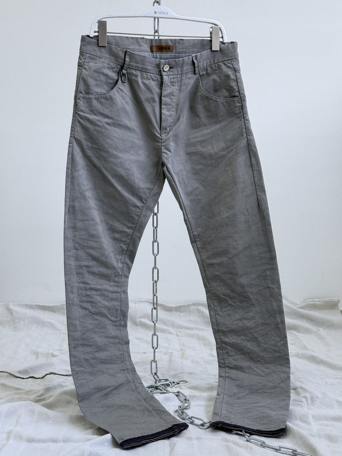 Layer-0 Gray Cotton Pants