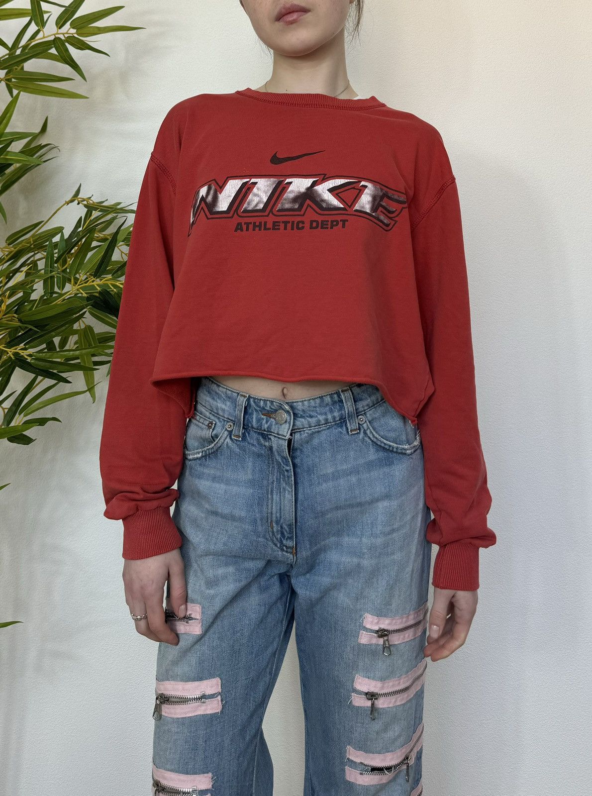 Nike VINTAGE NIKE BIG LOGO y2k LONG SLEEVE Size M / US 6-8 / IT 42-44 - 1 Thumbnail