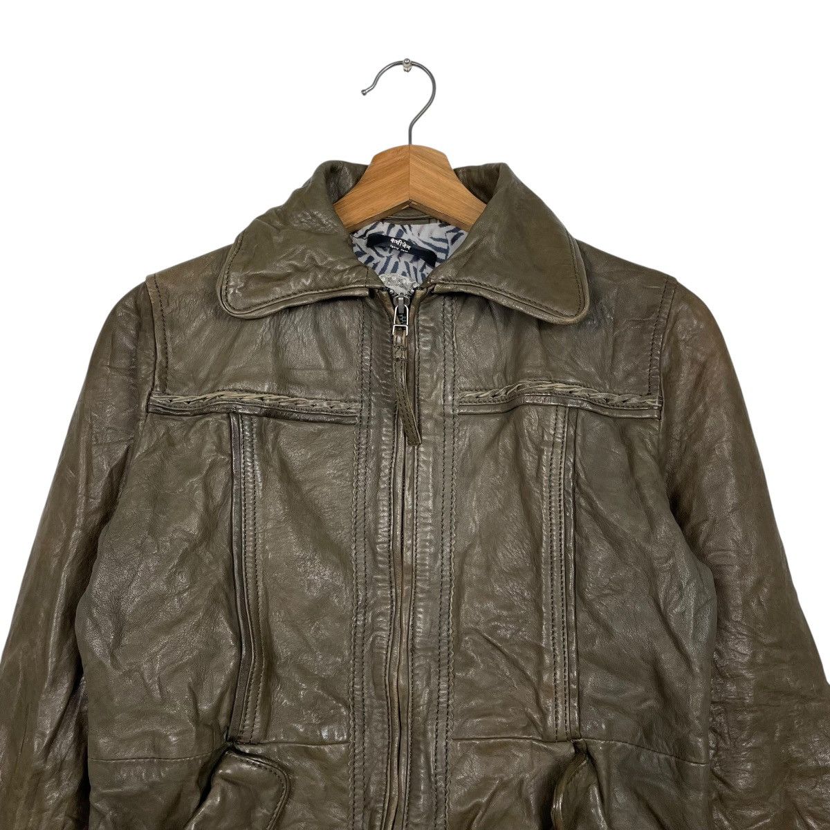 Other Cathy Jane Women Leather Jacket Size M / US 6-8 / IT 42-44 - 2 Thumbnail
