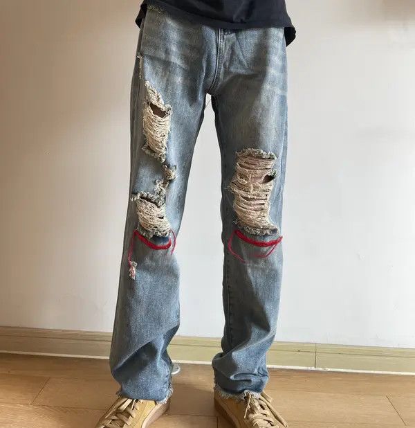Vintage Retro punk denim pants Size US 31 - 1 Thumbnail