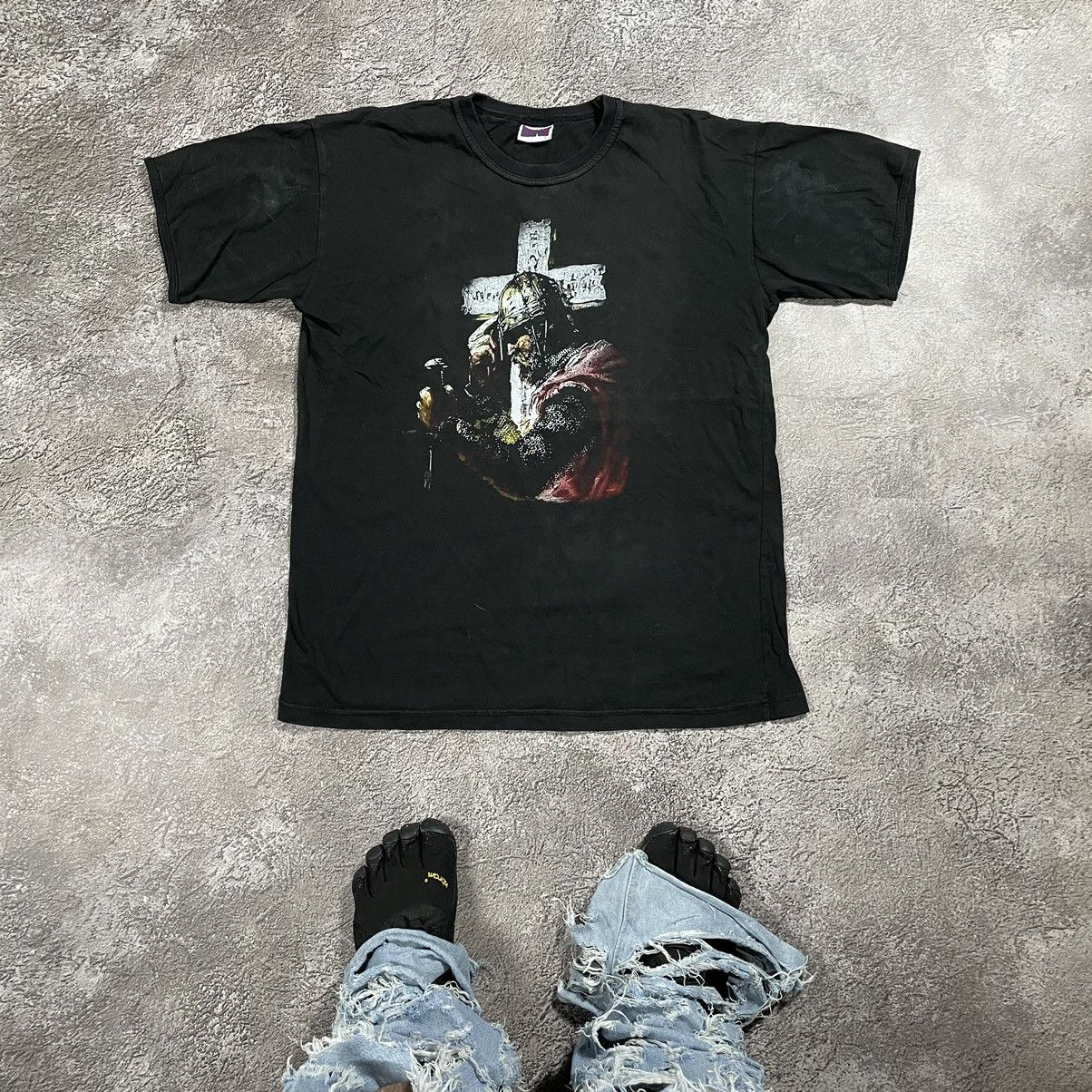 Vintage Vintage 00s Horror Graphic Tee Grunge Dark Abstract Faded L Size US L / EU 52-54 / 3 - 1 Thumbnail