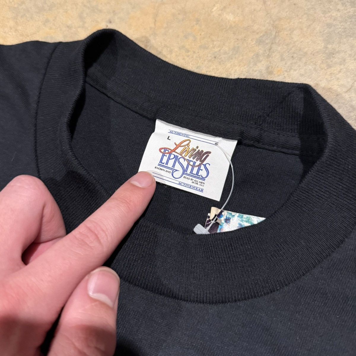Vintage Deadstock Vintage 1991 Living Epistles Born To Die Jesus Tee Size US L / EU 52-54 / 3 - 6 Thumbnail