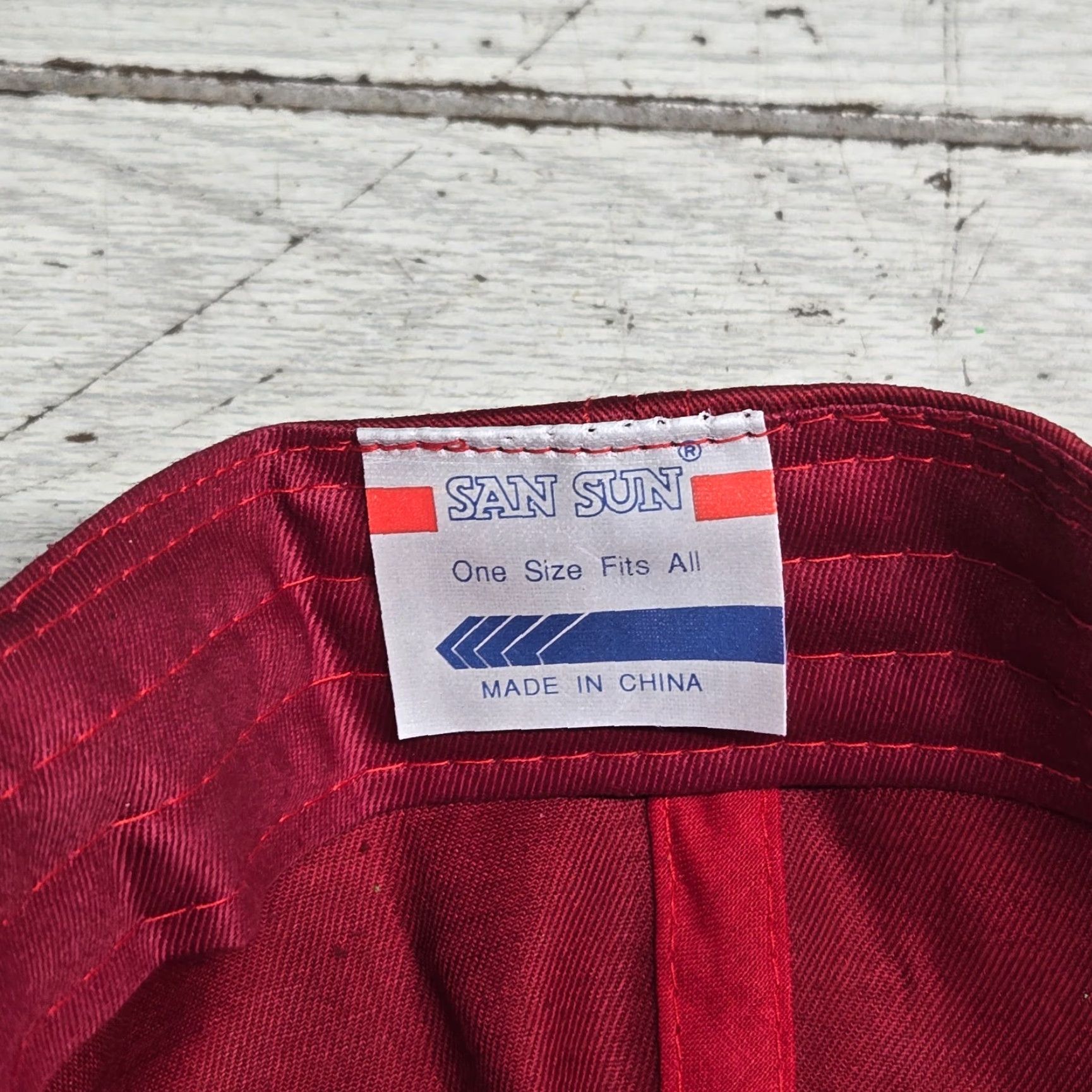 Vintage VINTAGE Dana Chelsea Cap Hat Adult One Size Red Snapback Adjustable Hat Men Red Dana Chelsea PTO's DANA Cap Hat Mens Size ONE SIZE - 6 Thumbnail