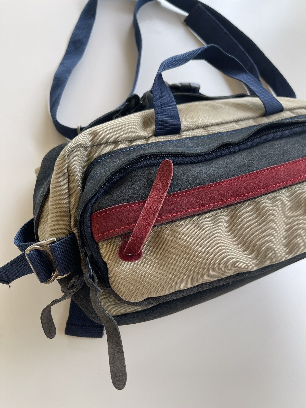 MasterPiece Masterpiece Japan Pouch Bag (Suede Leather + Canvas) Size ONE SIZE - 7 Thumbnail