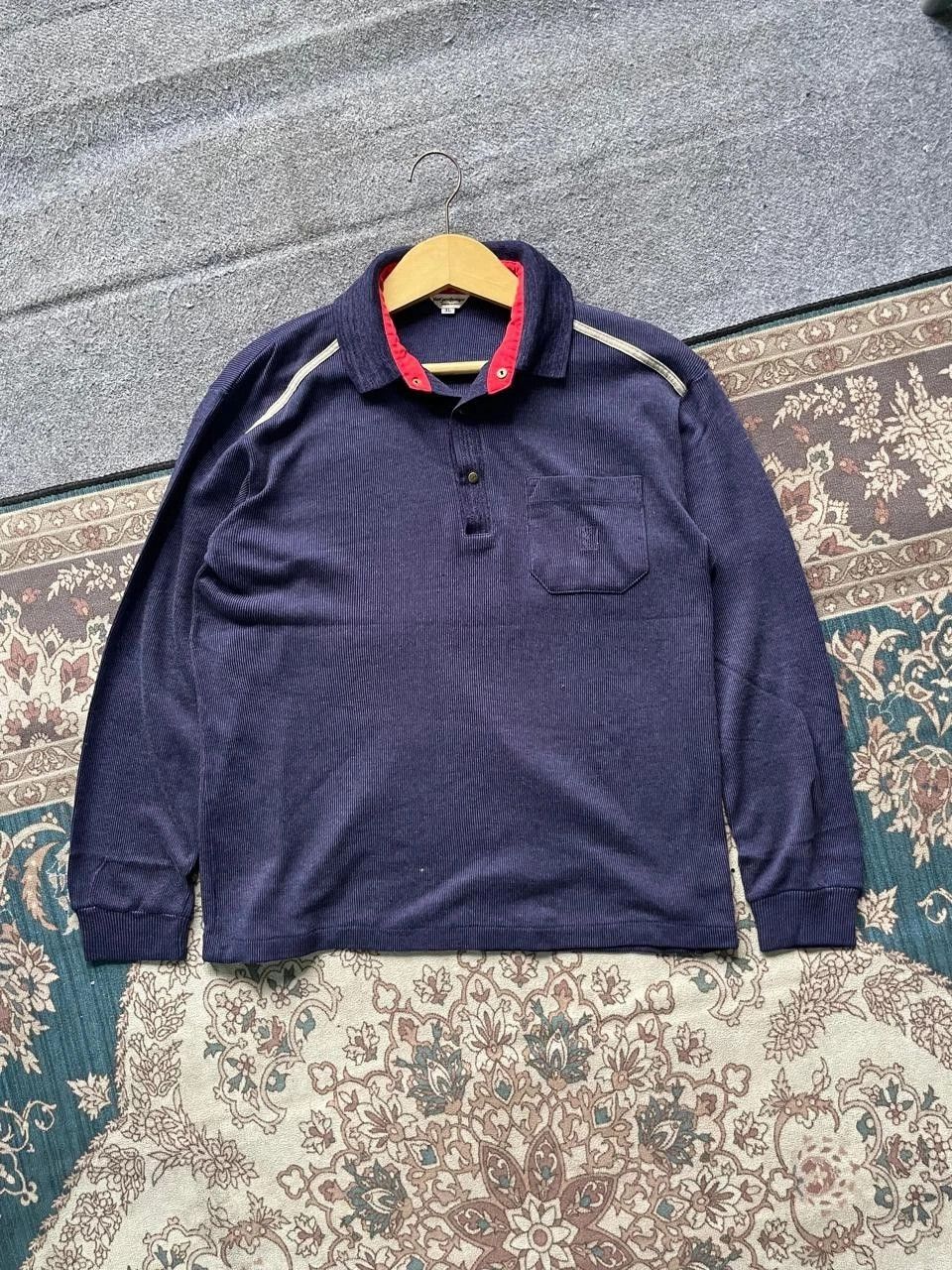 Yves Saint Laurent Vintage Yves Saint Laurent YSL Corduroy Polo Shirt Size US XL / EU 56 / 4 - 2 Thumbnail