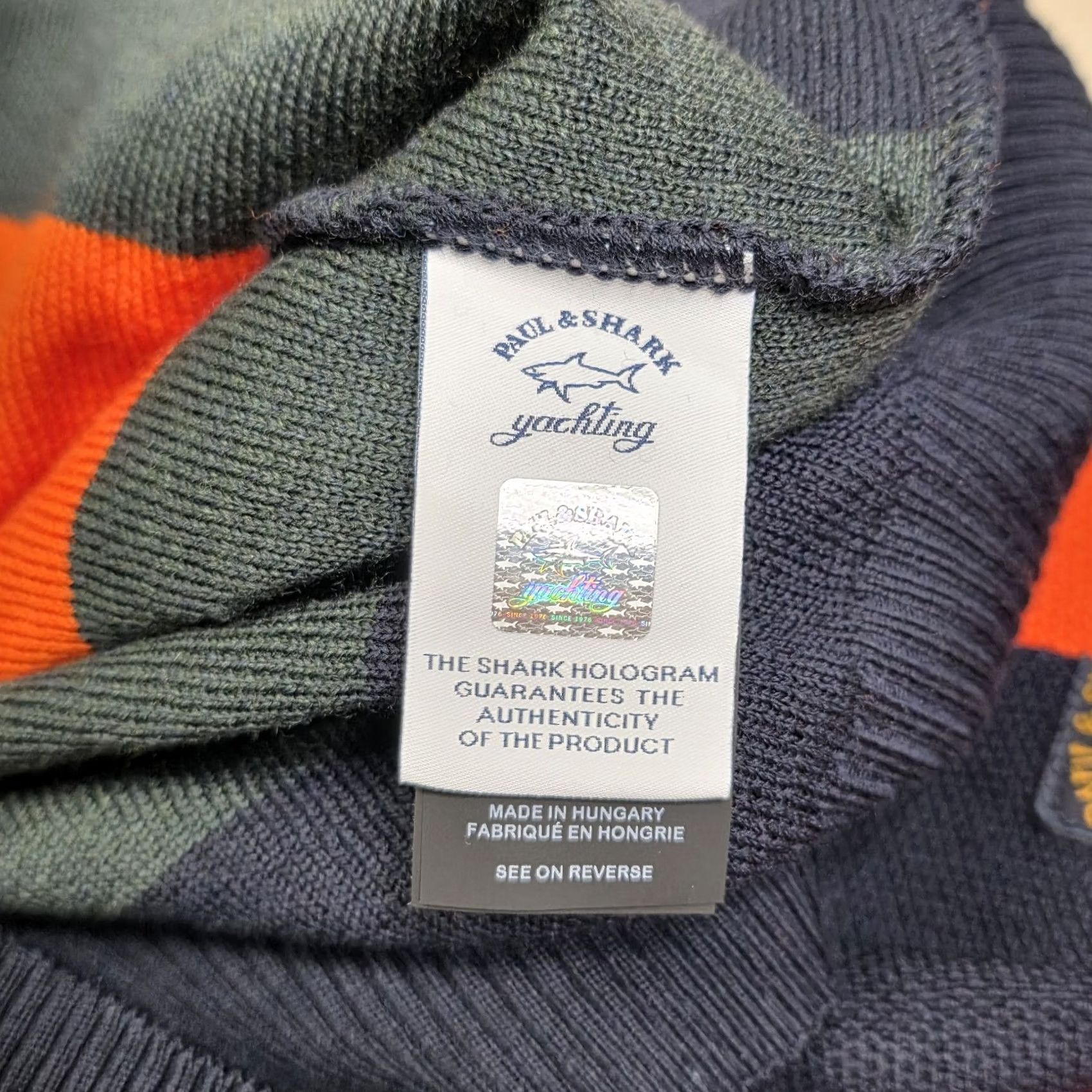 Paul & Shark Paul & Shark Yachting Crewneck Sweater Multi Color Striped Virgin Wool Size XXL Size US XXL / EU 58 / 5 - 7 Thumbnail