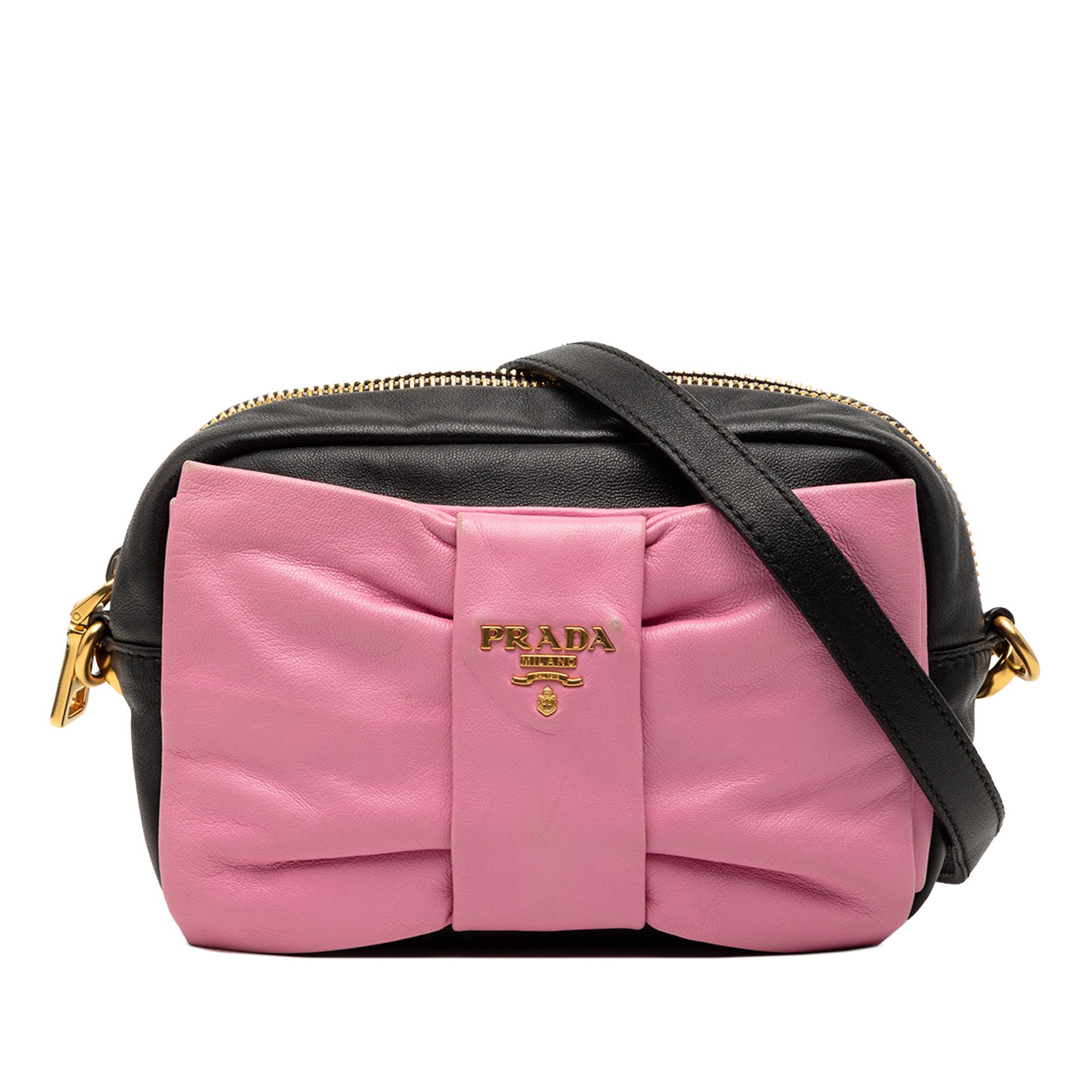 Prada Prada Nappa Fiocco Bow Crossbody Size ONE SIZE - 1 Thumbnail