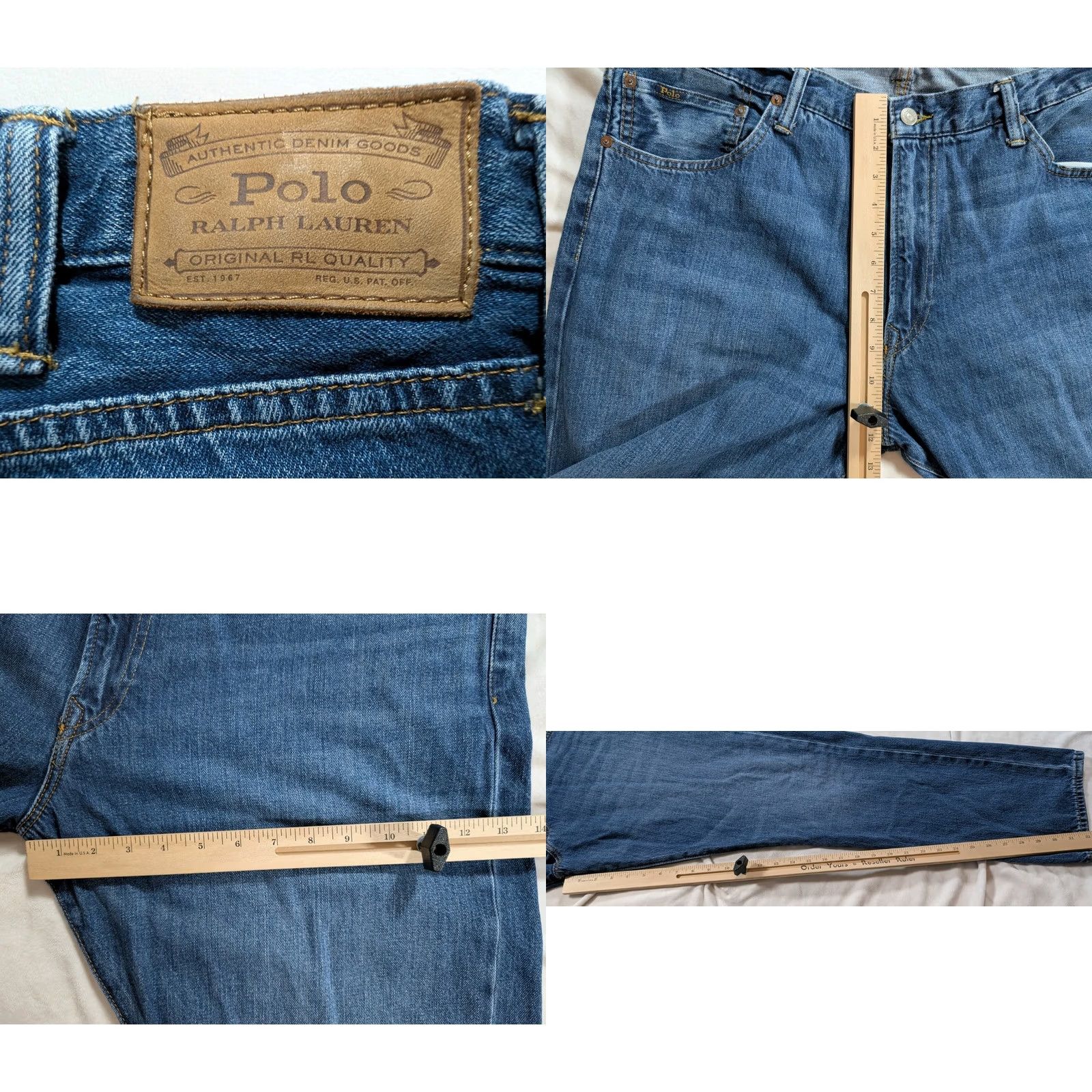 Polo Ralph Lauren Polo Ralph Lauren Jeans Slim Straight Varick Blue 40x32 Men’s Denim Vintage No Size US L / EU 52-54 / 3 - 8 Thumbnail