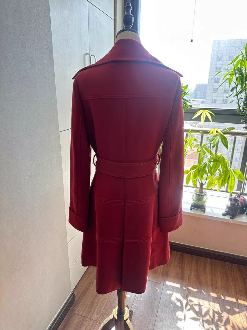 Valentino Valentino Red wool dress coat Size XS / US 0-2 / IT 36-38 - 2 Thumbnail