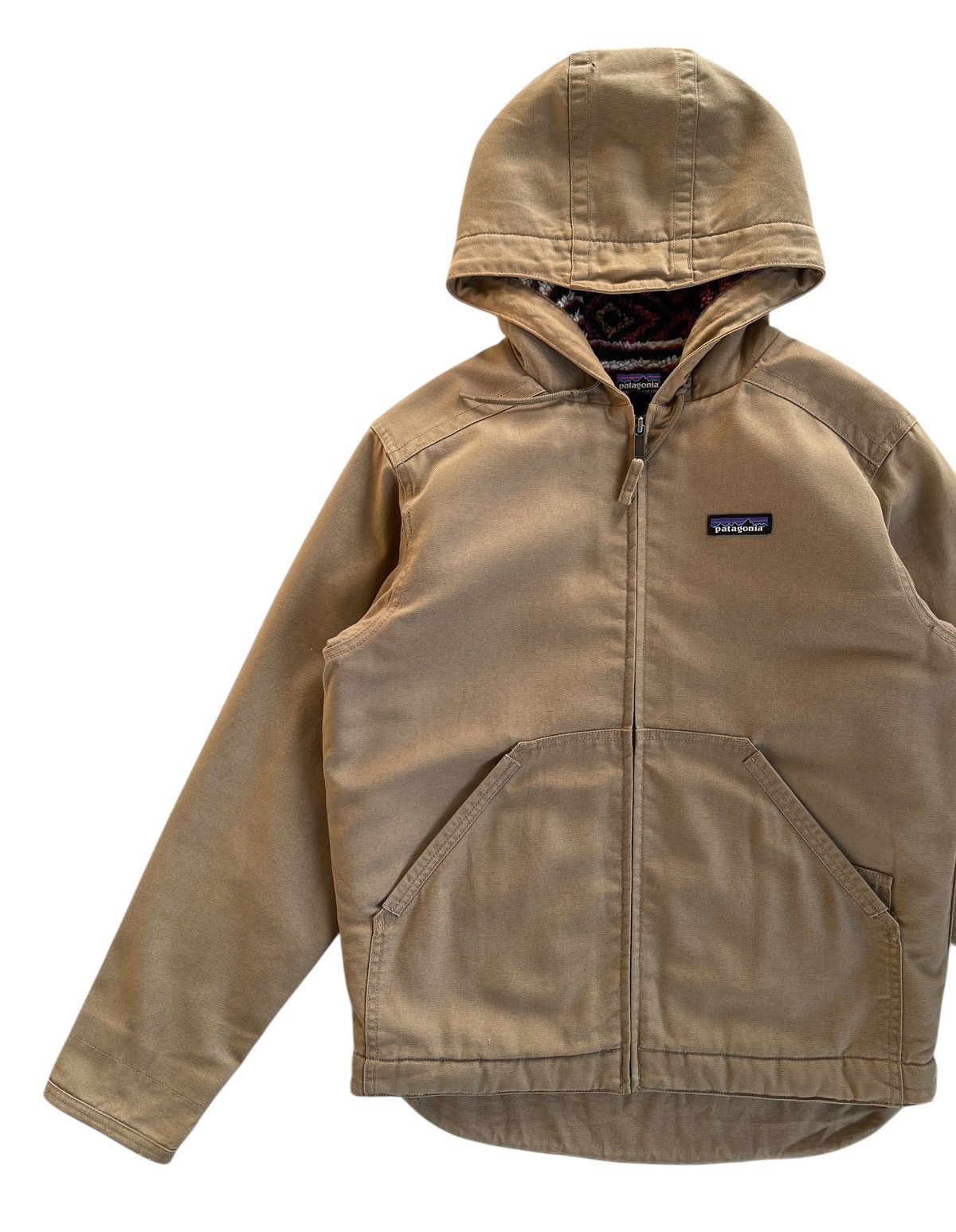 Patagonia Canvas Lined Sherpa Hoodie