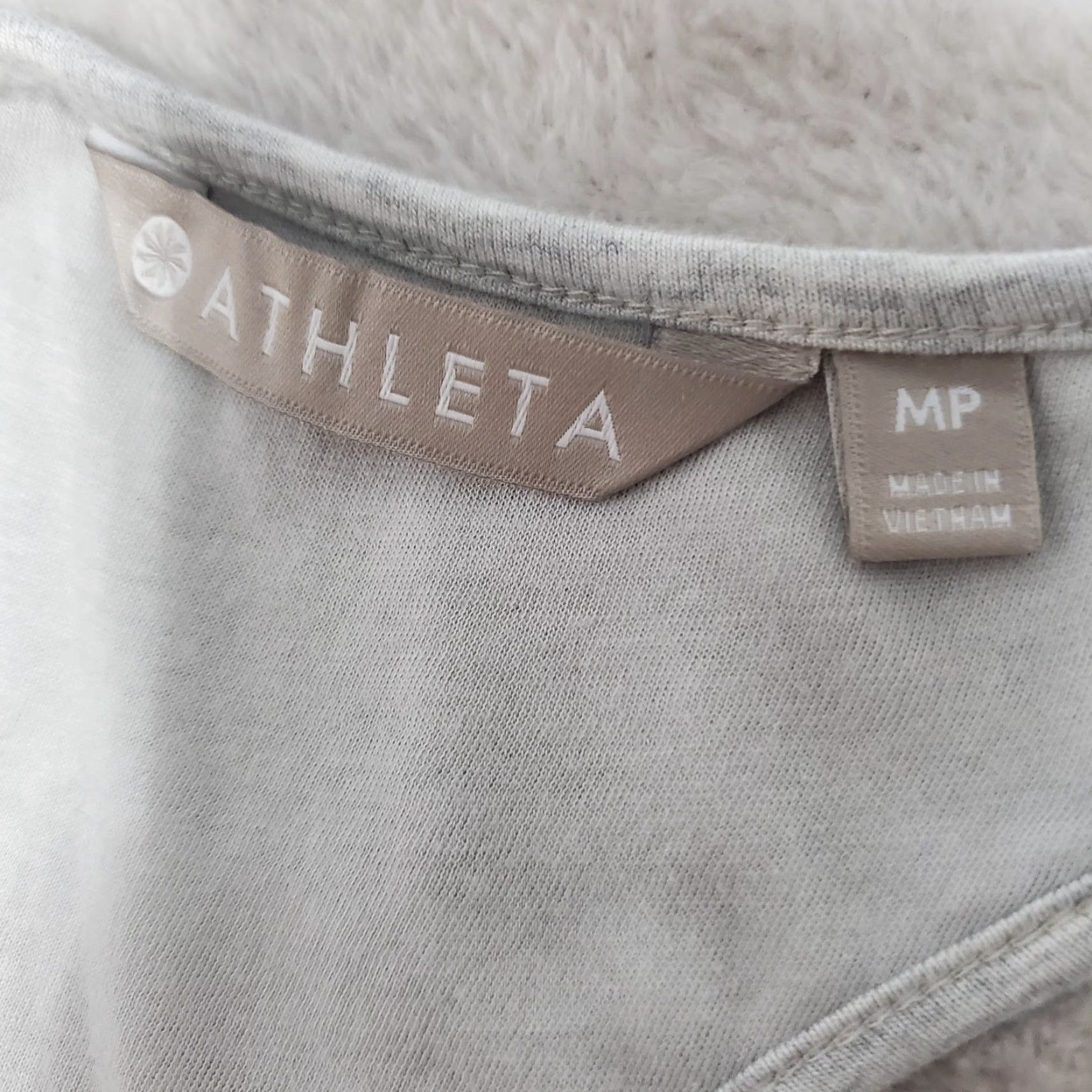 Athleta VINTAGE Athleta Maxi Dress Women MP Gray Racerback Tank Ruched Side Slit Stretch Beachy Size M / US 6-8 / IT 42-44 - 3 Thumbnail