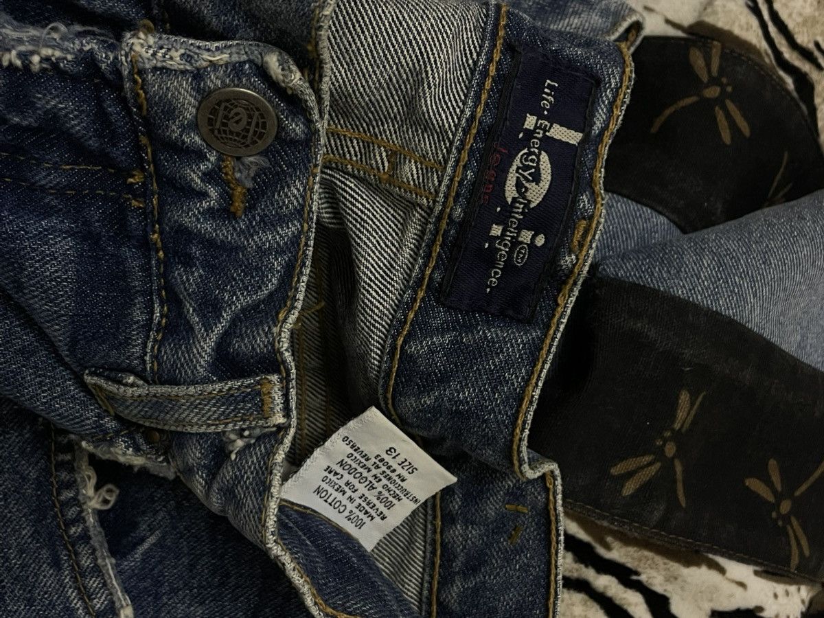 Japanese Brand Vintage Designer Life Energey Inteligence Flared Art Jean Size US 30 / EU 46 - 12 Thumbnail