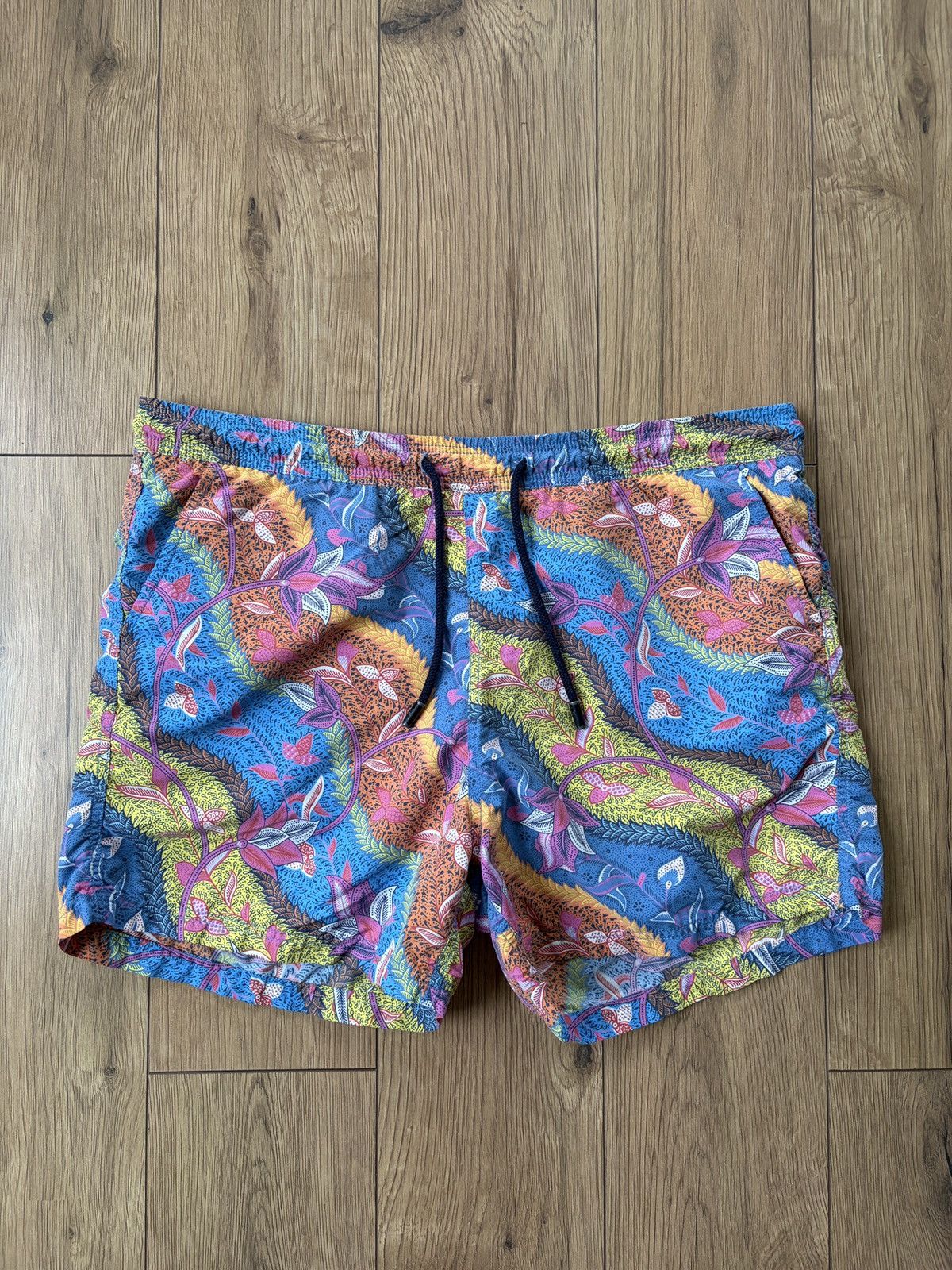 Etro ETRO Full Print Floral Swim Shorts Size US 34 / EU 50 - 1 Thumbnail