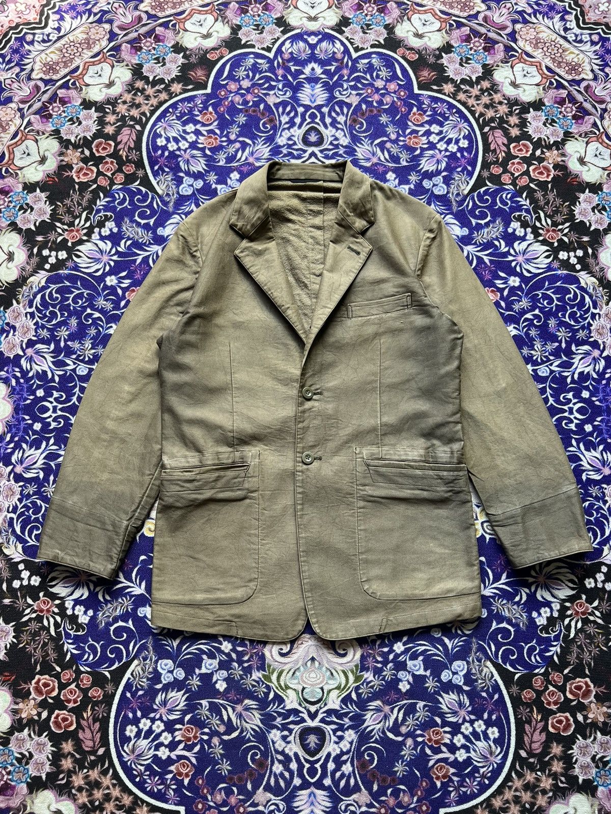 Yohji Yamamoto AAR Yohji Yamamoto Green Blazer Jacket Size US M / EU 48-50 / 2 - 1 Thumbnail
