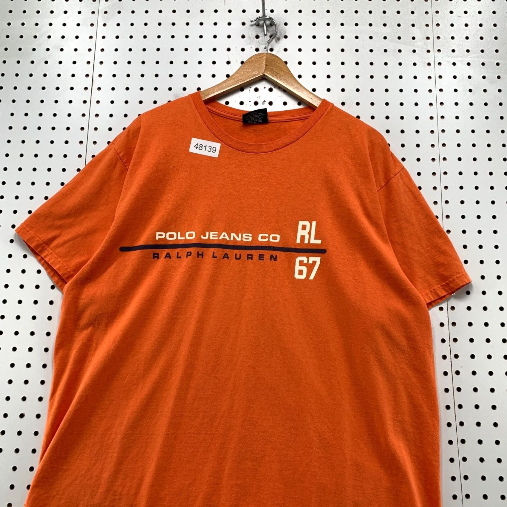 Ralph Lauren VINTAGE Polo Jeans Ralph Lauren T Shirt Mens XL Orange Short Sleeve Size US XL / EU 56 / 4 - 4 Thumbnail