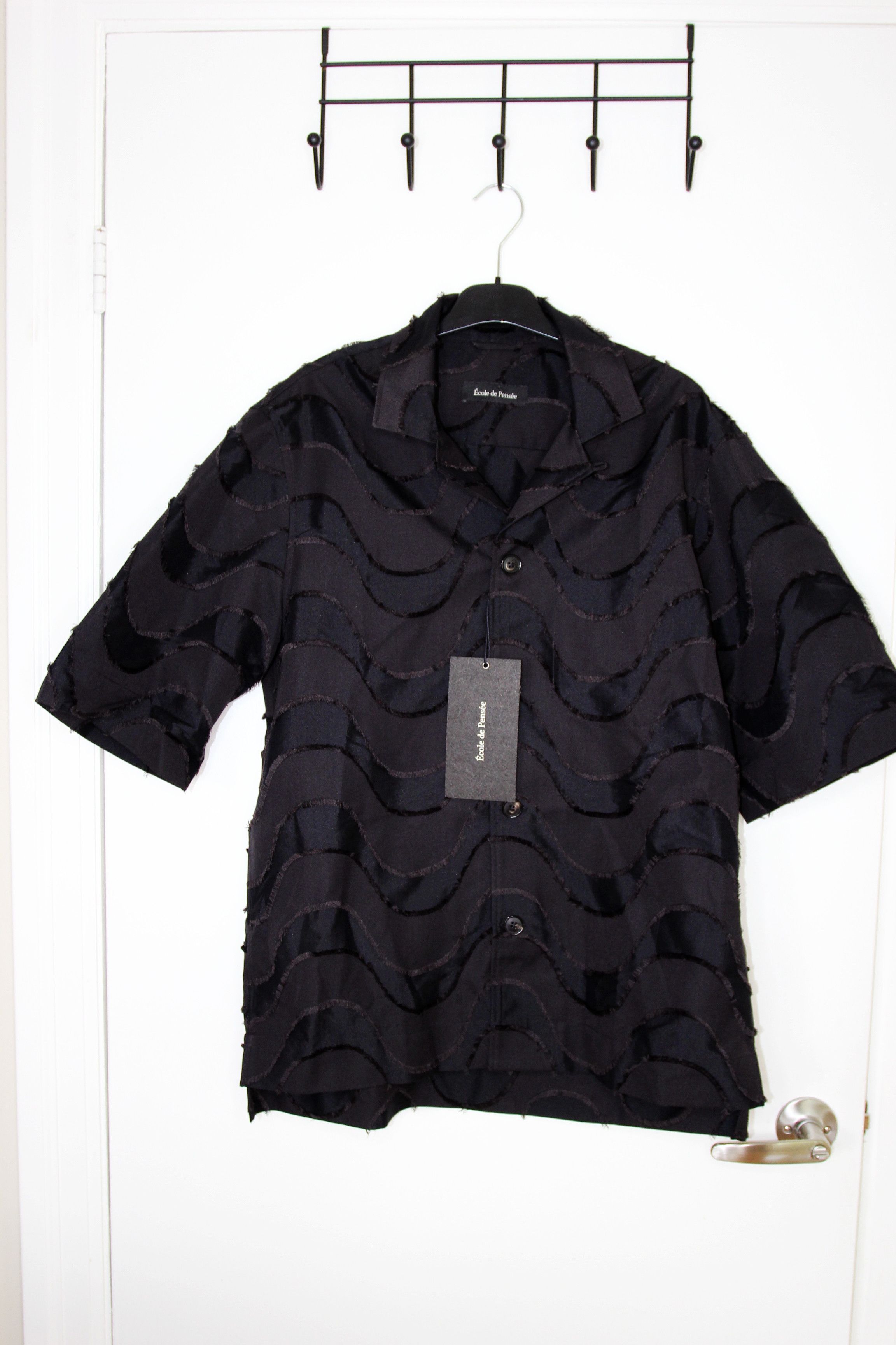 Other BNWT SS25 ECOLE DE PENSEE WAVE CUT JACQUARD SHIRT 50 Size US M / EU 48-50 / 2 - 2 Thumbnail