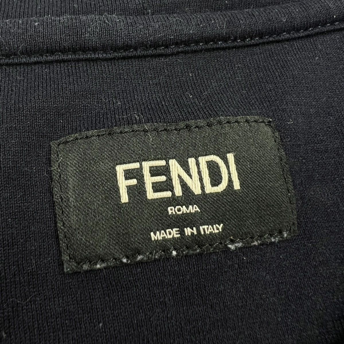 Fendi Fendi Bag Bugs Crystal Embellished Navy T Shirt Size US XS / EU 42 / 0 - 4 Thumbnail