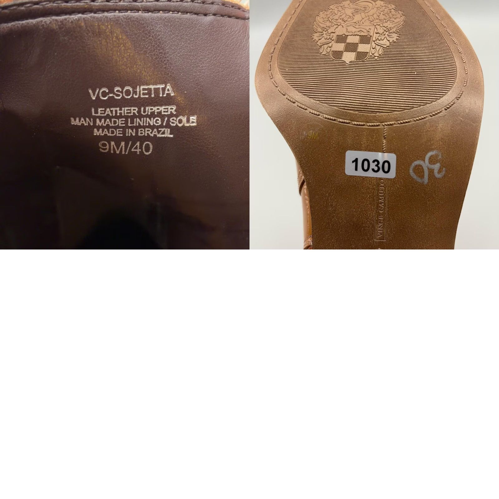 Vince Camuto Vince Camuto Boots Womens 9 Brown VC-SOJETTA Ankle Booties Block Heel Shoes Casual Workwear Square Toe Zip Size US 9 / IT 39 - 9 Thumbnail