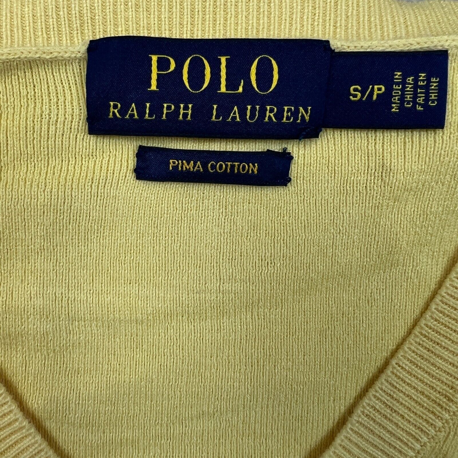 Polo Ralph Lauren × Vintage Polo Ralph Lauren Sweater Small Pony Pullover V Neck Shirt Size US S / EU 44-46 / 1 - 6 Thumbnail