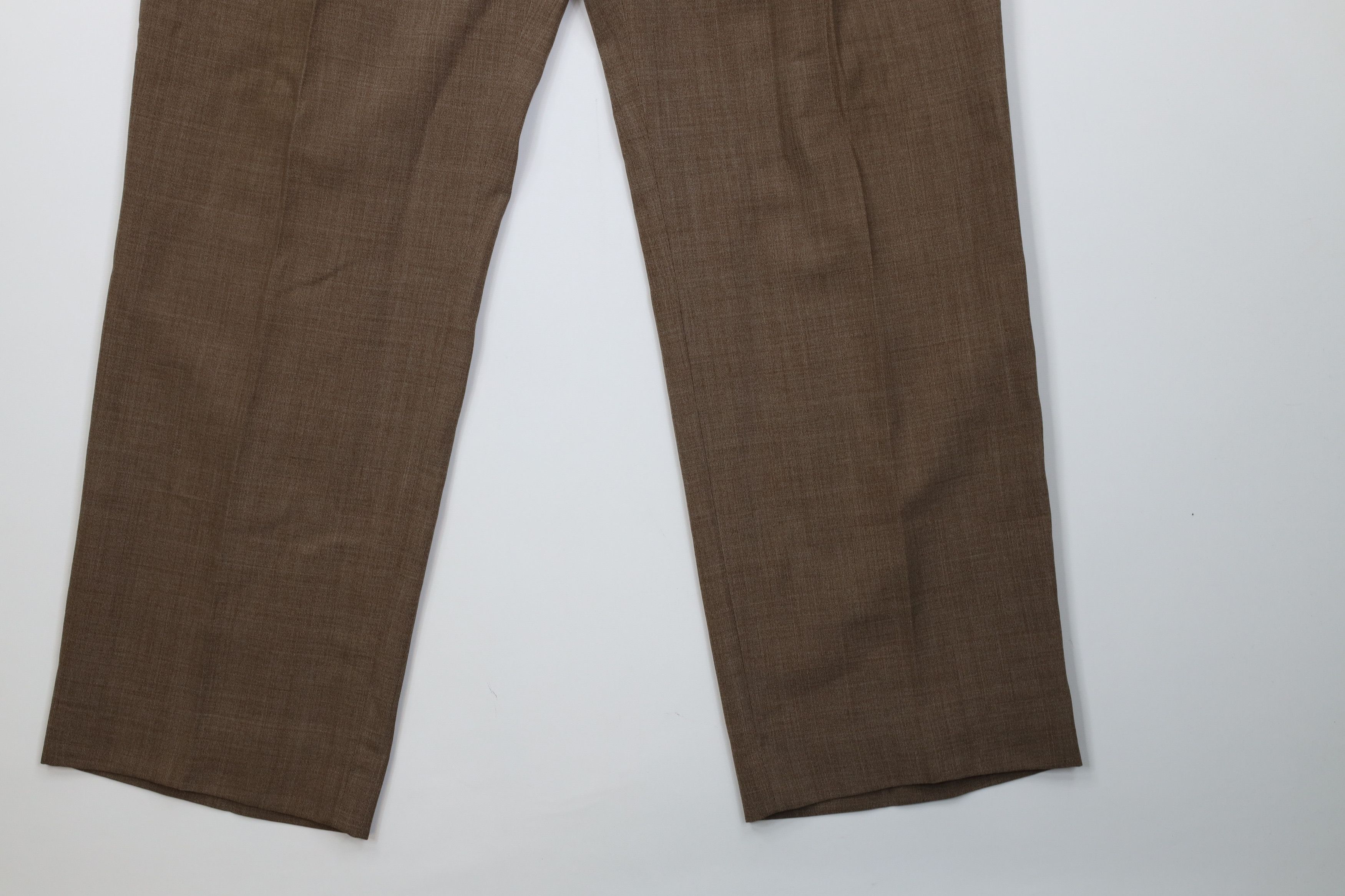 Vintage Vintage 90s Streetwear Chambray Wide Leg Chino Pants Brown Size US 38 / EU 54 - 5 Thumbnail