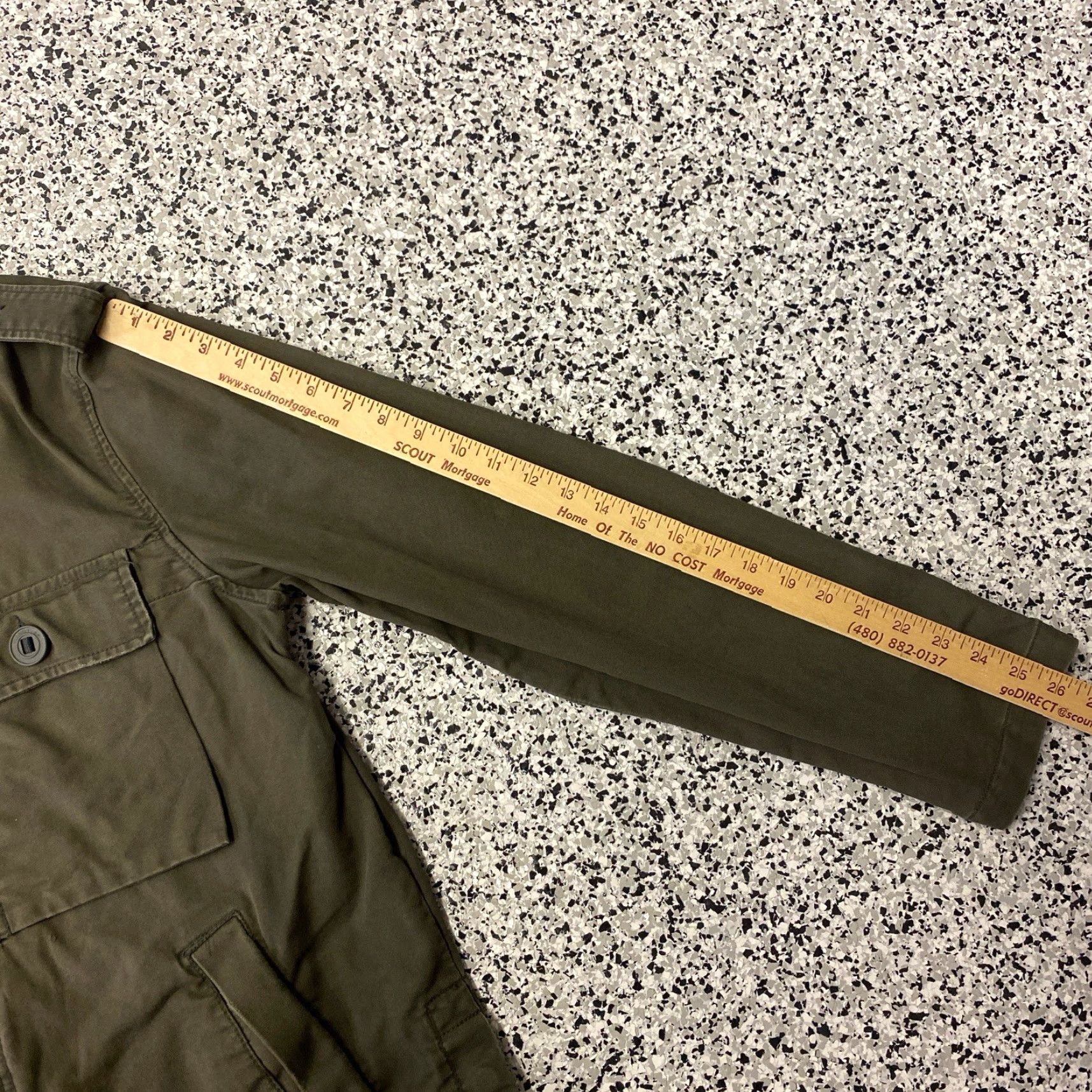 Old Navy VINTAGE Old Navy Army Green Jacket Coat Women's Large Full Zip Snap Button Army Coat Mid-Length Size L / US 10 / IT 46 - 4 Thumbnail