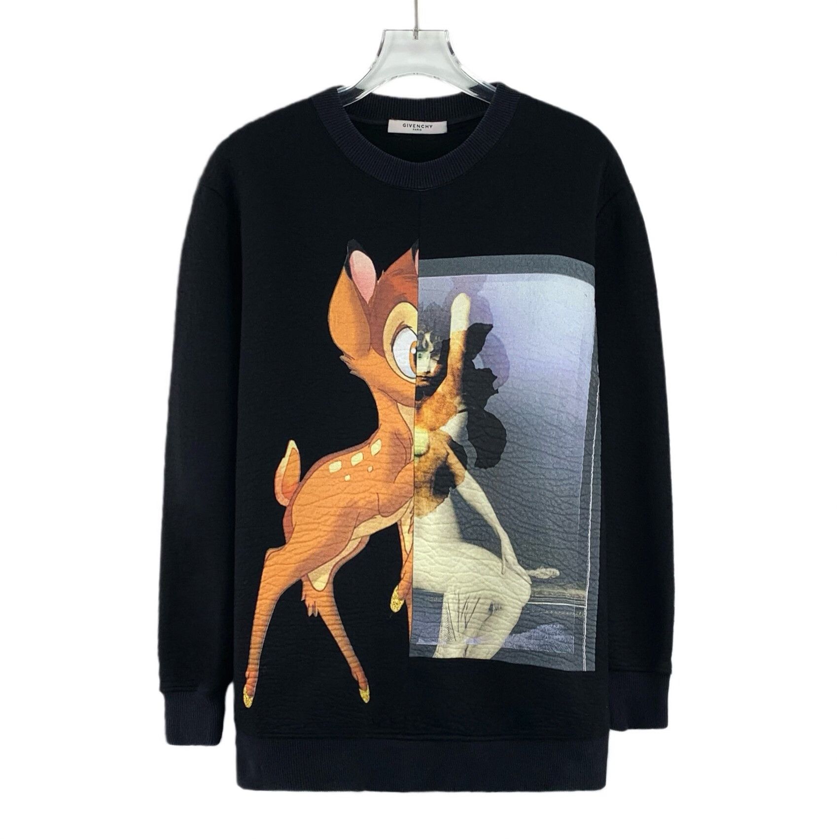 Givenchy Givenchy Cotton Printed Black Hoodie XS Men Size US XS / EU 42 / 0 - 1 Thumbnail