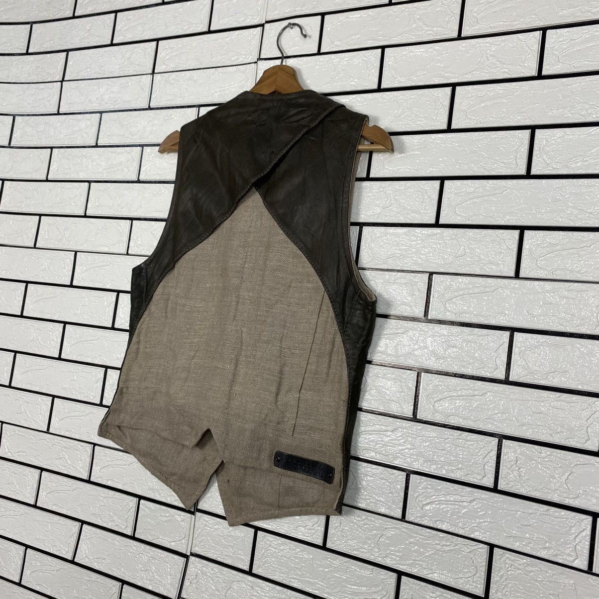 Isaac Sellam Experience 🔥RARE🔥Vintage Reversible Leather Vest Jacket Isaac Sellam Size US M / EU 48-50 / 2 - 11 Thumbnail