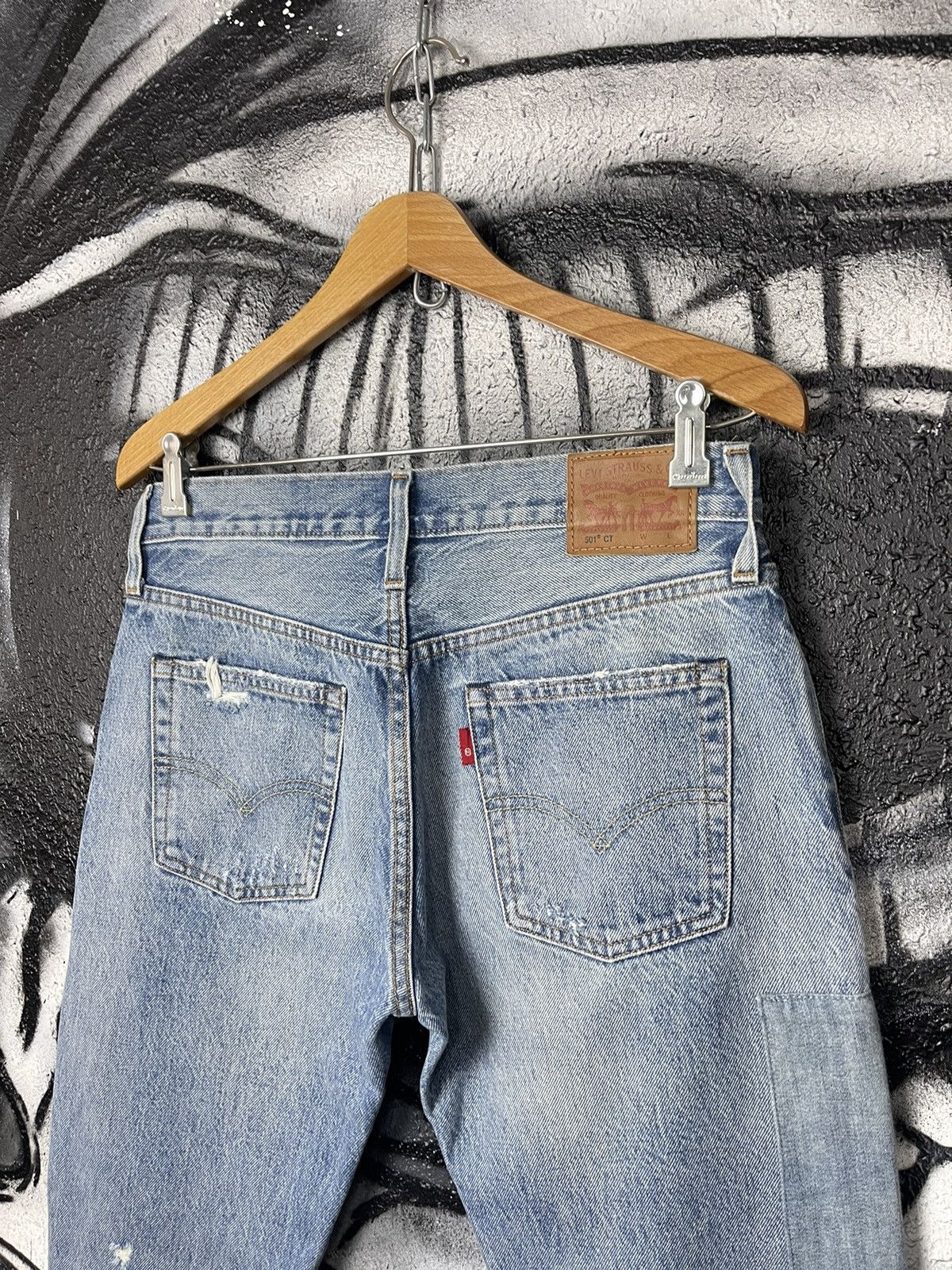Levi's Levi’s 501 CT Woman’s Boyfriend Patchwork Selvedge Jeans Size 25" / US 0 / IT 36 - 10 Thumbnail