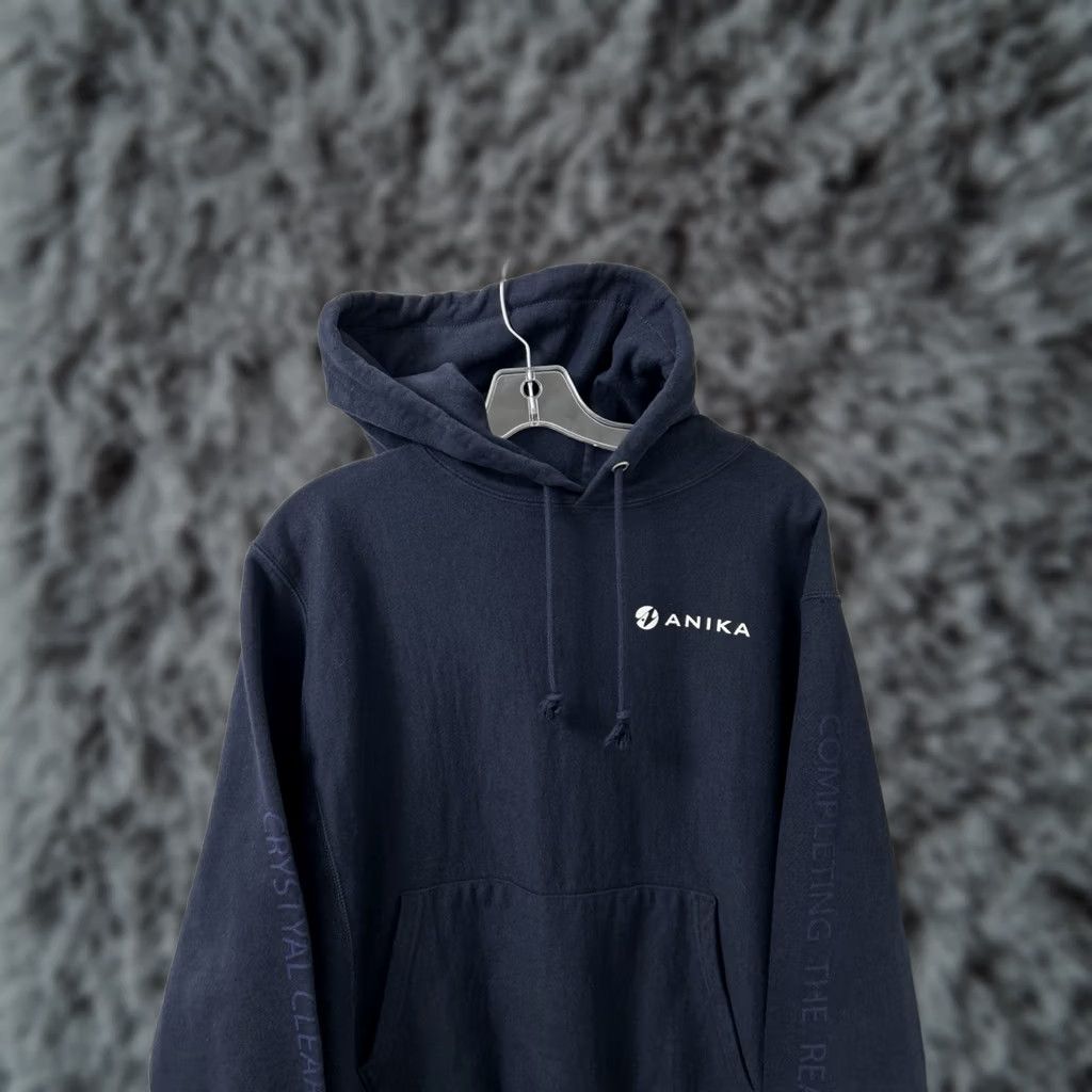 Champion Champion Hoodie Mens M Navy Blue Sweatshirt Pullover L/S Size US M / EU 48-50 / 2 - 1 Thumbnail