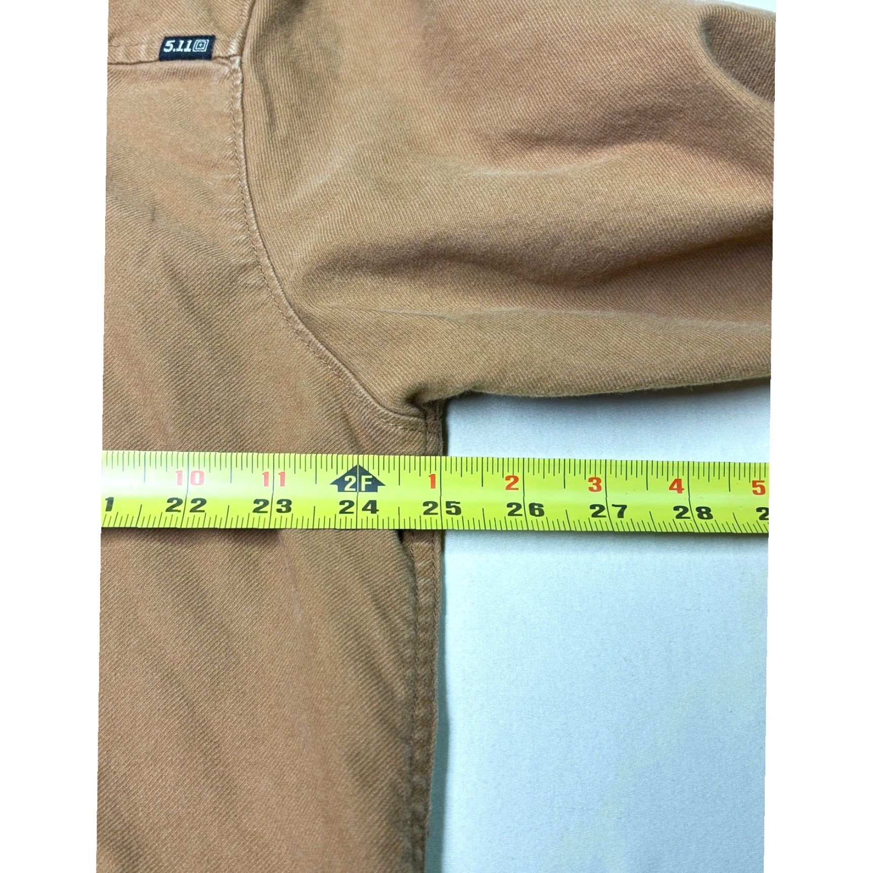 Vintage 5.11 Tactical Mens XL Cotton Elastane Work Shirt Jacket Tan Long Sleeve Mens Size US XL / EU 56 / 4 - 6 Thumbnail