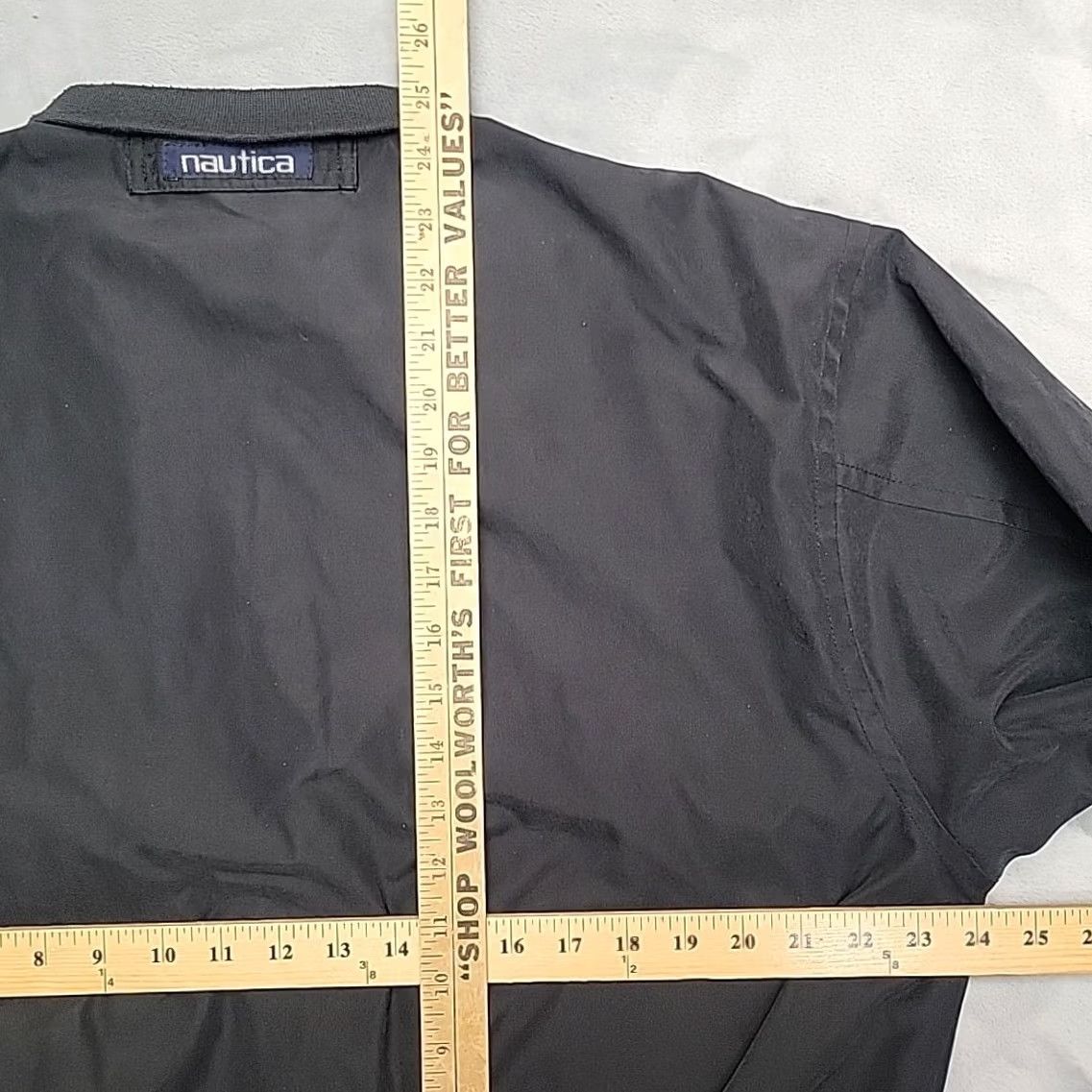 Nautica VINTAGE Nautica Bomber Jacket Men M Black Outdoor Rayon Lined Retro Classic Jacket Mens Hor? Size US M / EU 48-50 / 2 - 7 Thumbnail