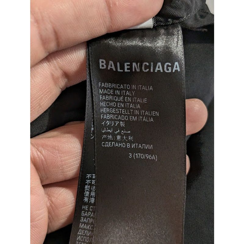 Balenciaga o1rshd1 Buffalo Check Flannel Shirt in Black/Grey 3 Size US L / EU 52-54 / 3 - 18 Thumbnail