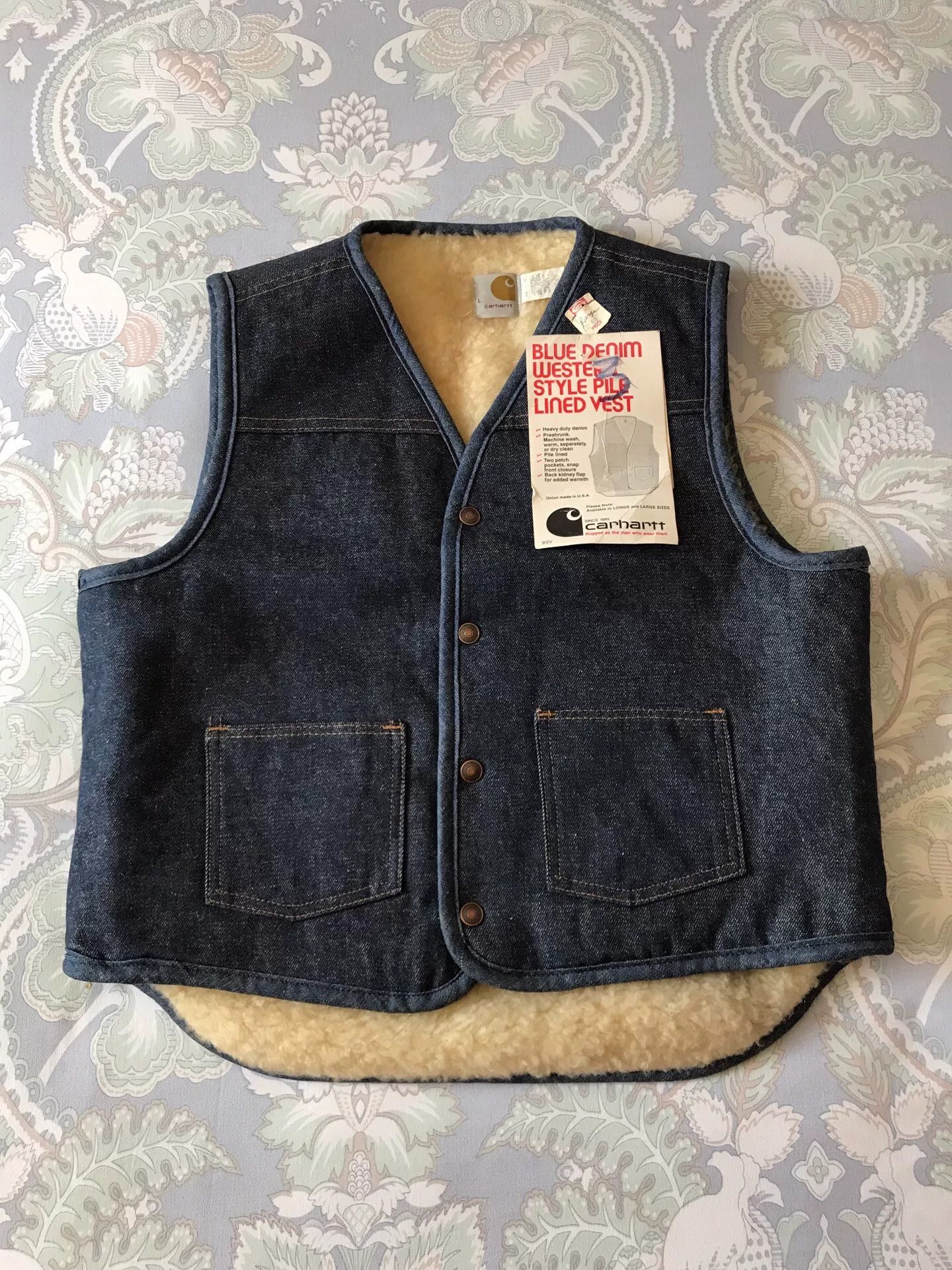 Carhartt 80s Carhartt 8SV Denim Vest Size US L / EU 52-54 / 3 - 1 Thumbnail