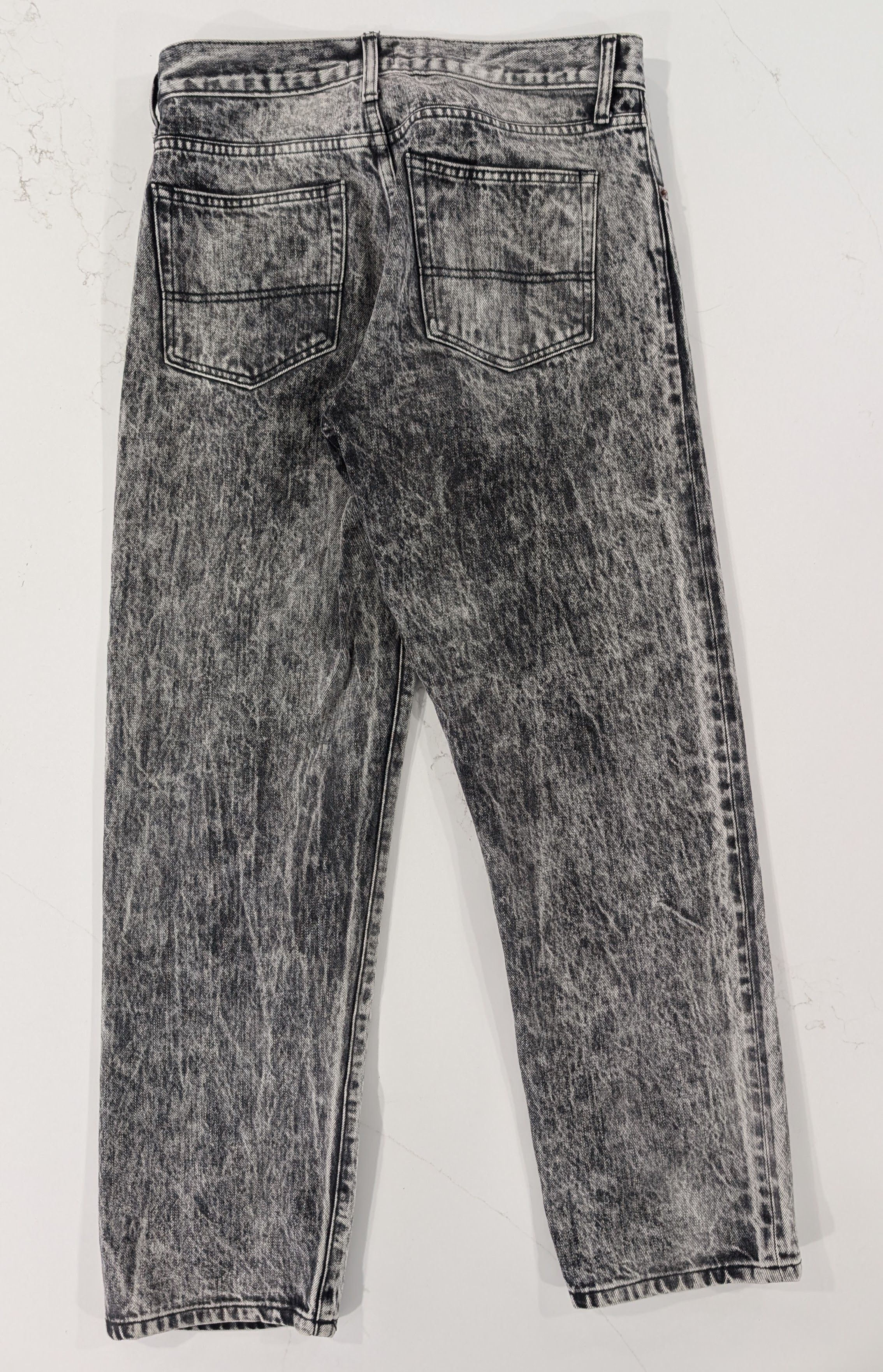 Noah Noah NYC Acid Wash Pleated Selvedge Jeans Size US 28 / EU 44 - 2 Thumbnail