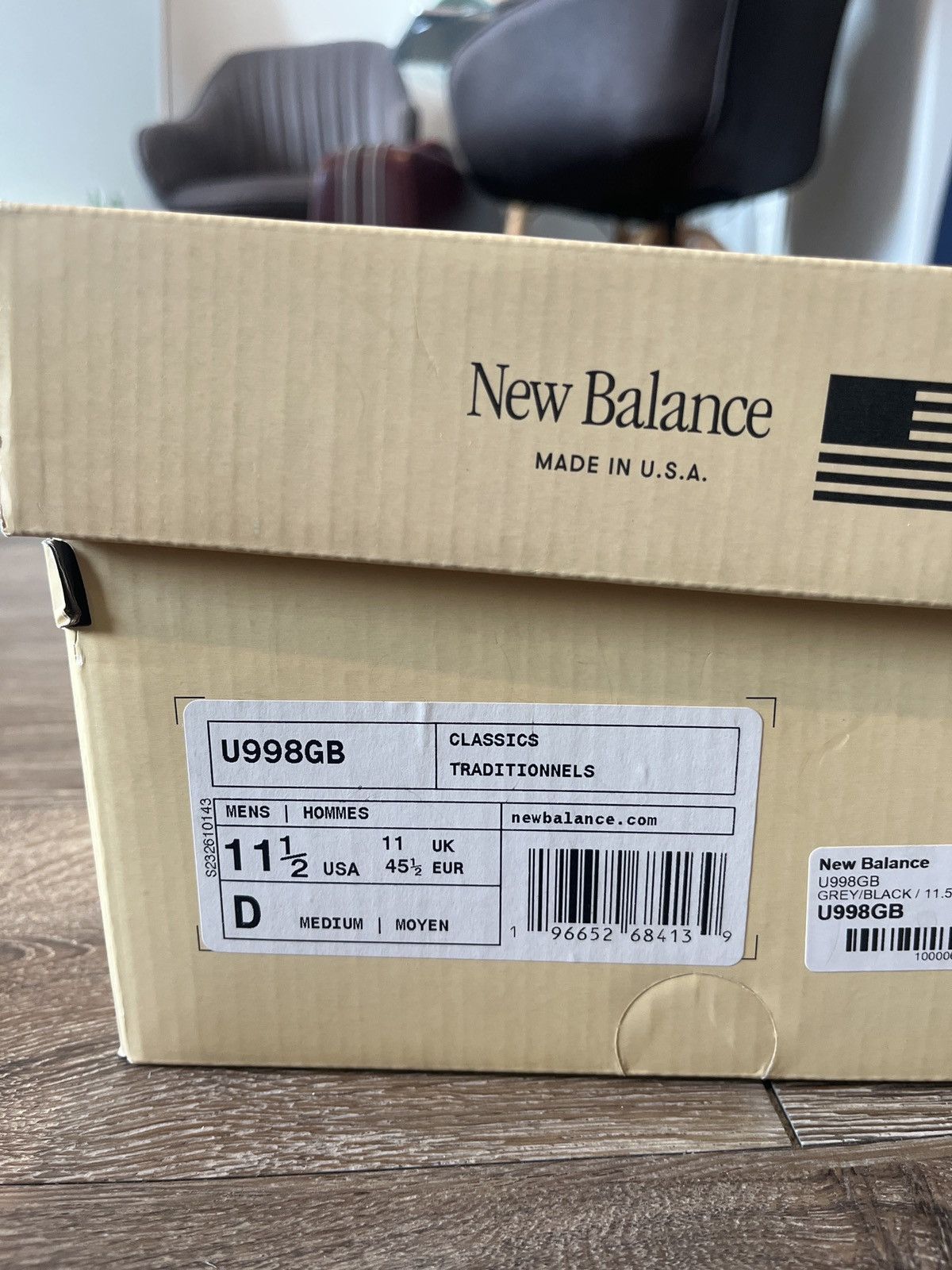 New Balance New Balance U998GB Sz 11.5 Retail $210 Size US 11.5 / EU 44-45 - 5 Thumbnail