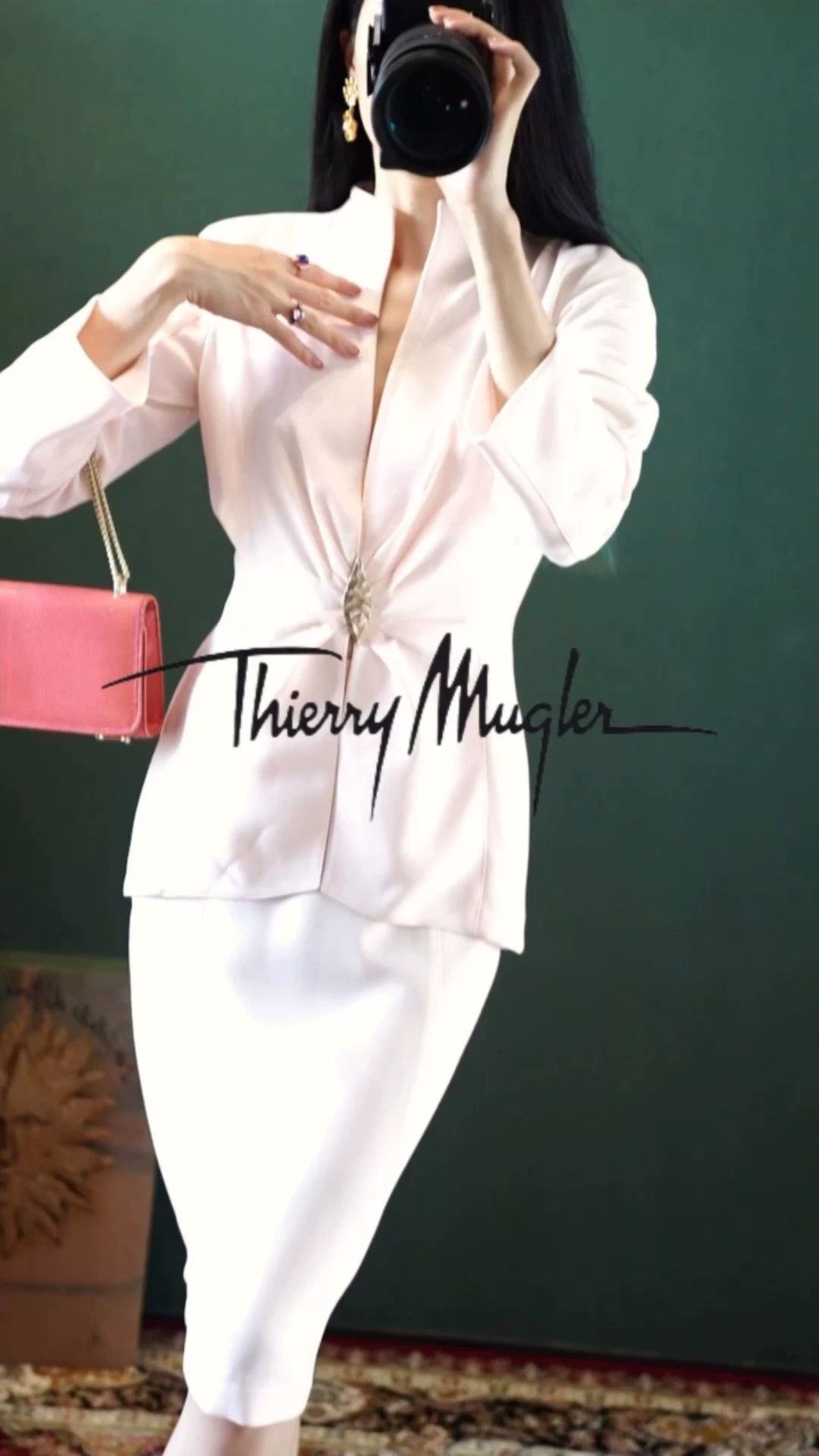 Thierry Mugler Thierry Mugler Vintage Light Pink Suit Skirt Set FR36 Size XS / US 0-2 / IT 36-38 - 1 Thumbnail