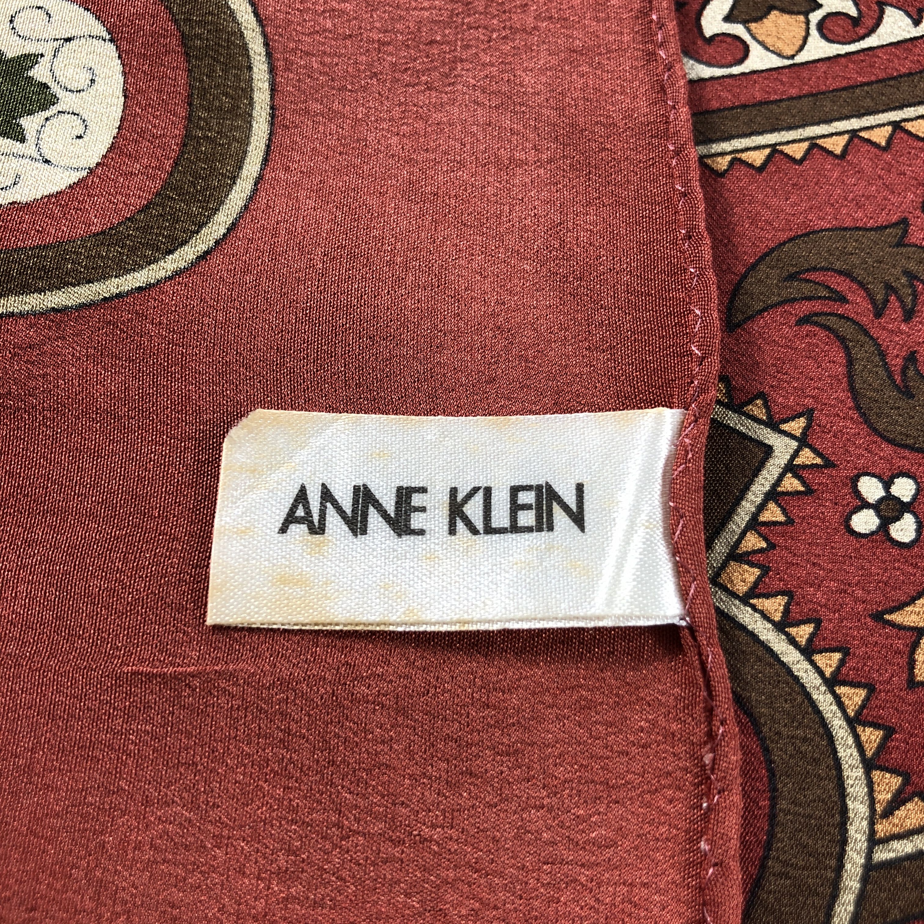 Japanese Brand Anne Klein Silk Scarf M1120 Size ONE SIZE - 5 Thumbnail