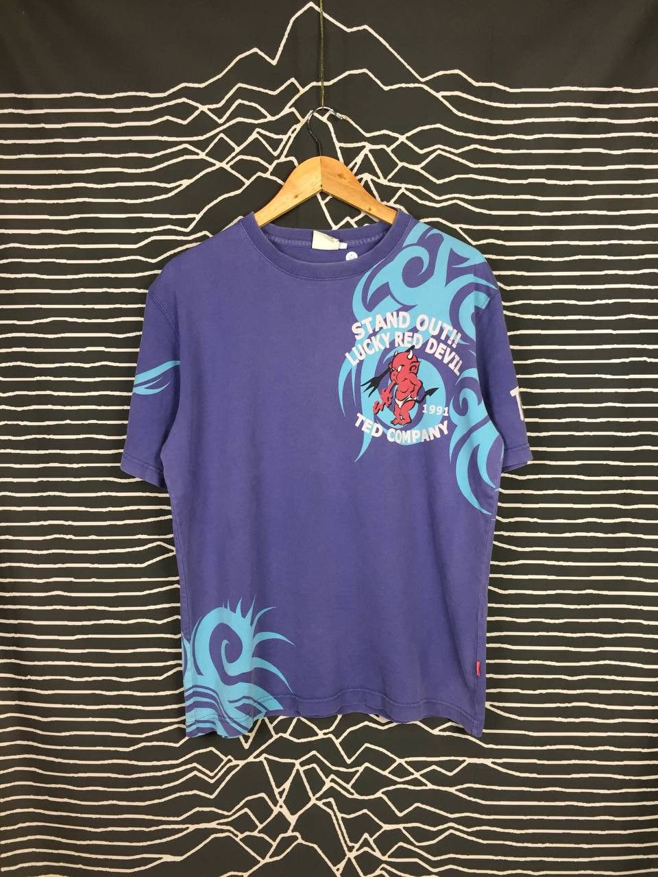 Japanese Brand Ted Company Devil's Equipment I Will Engrave With Soul Tee Size US L / EU 52-54 / 3 - 4 Thumbnail