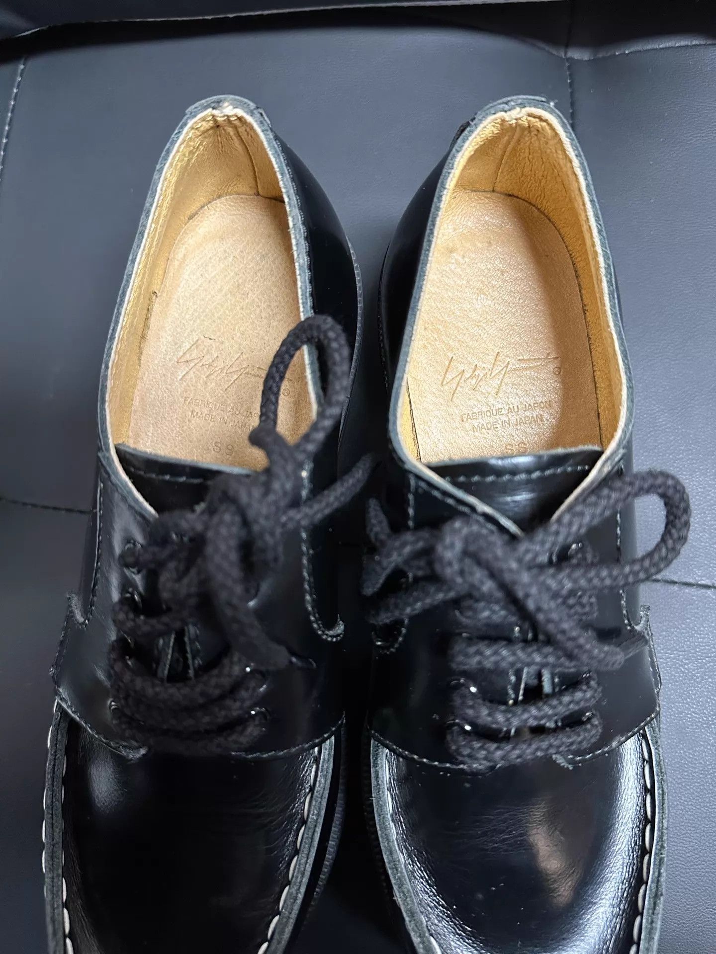 Yohji Yamamoto Yohji Yamamoto 1995AW Femme Platform Toe Cap Leather 36 Size US 5.5 / IT 35.5 - 4 Thumbnail