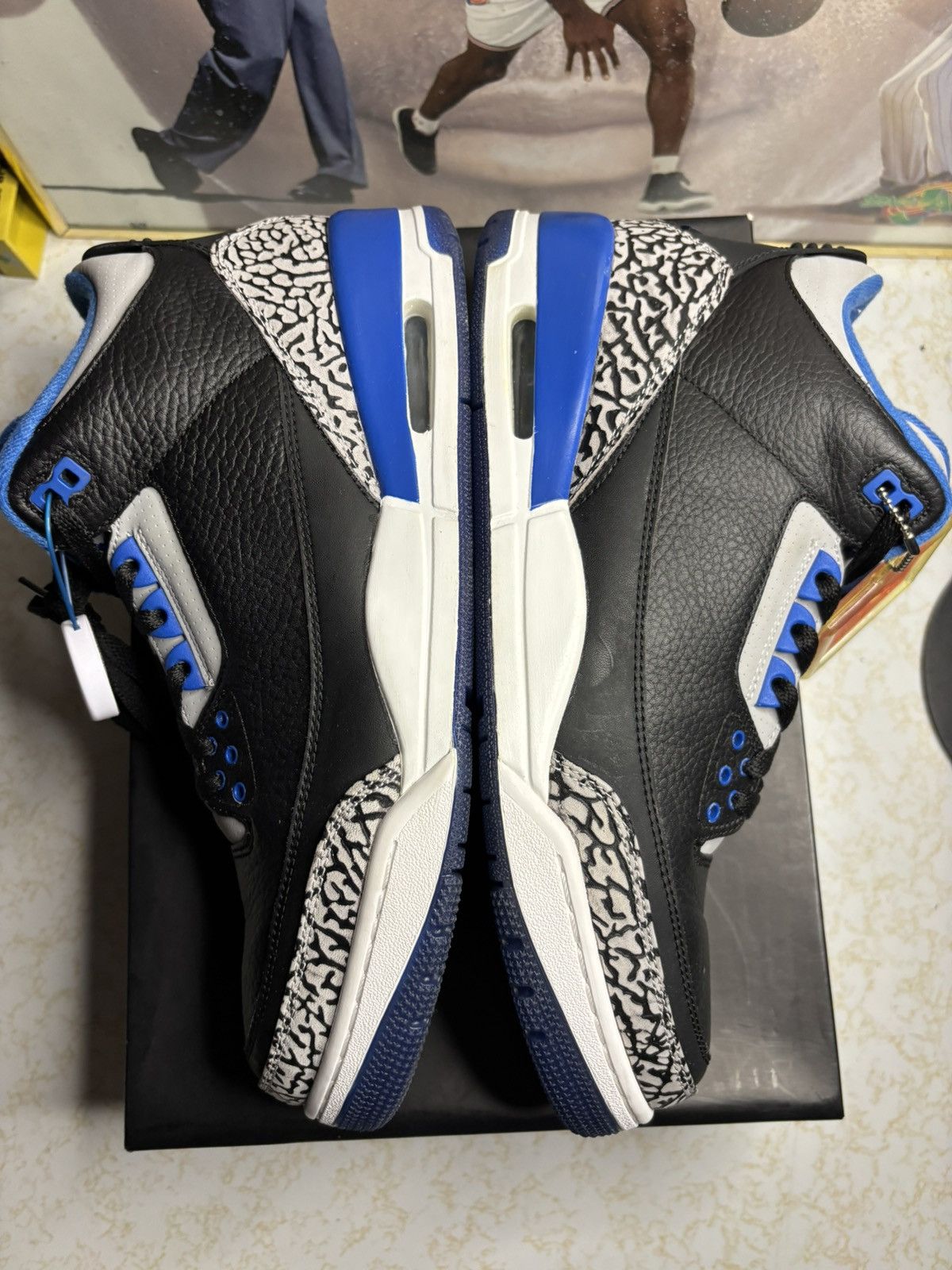 Jordan Brand Jordan Retro 3 ‘sport blue’ Size US 11 / EU 44 - 4 Thumbnail