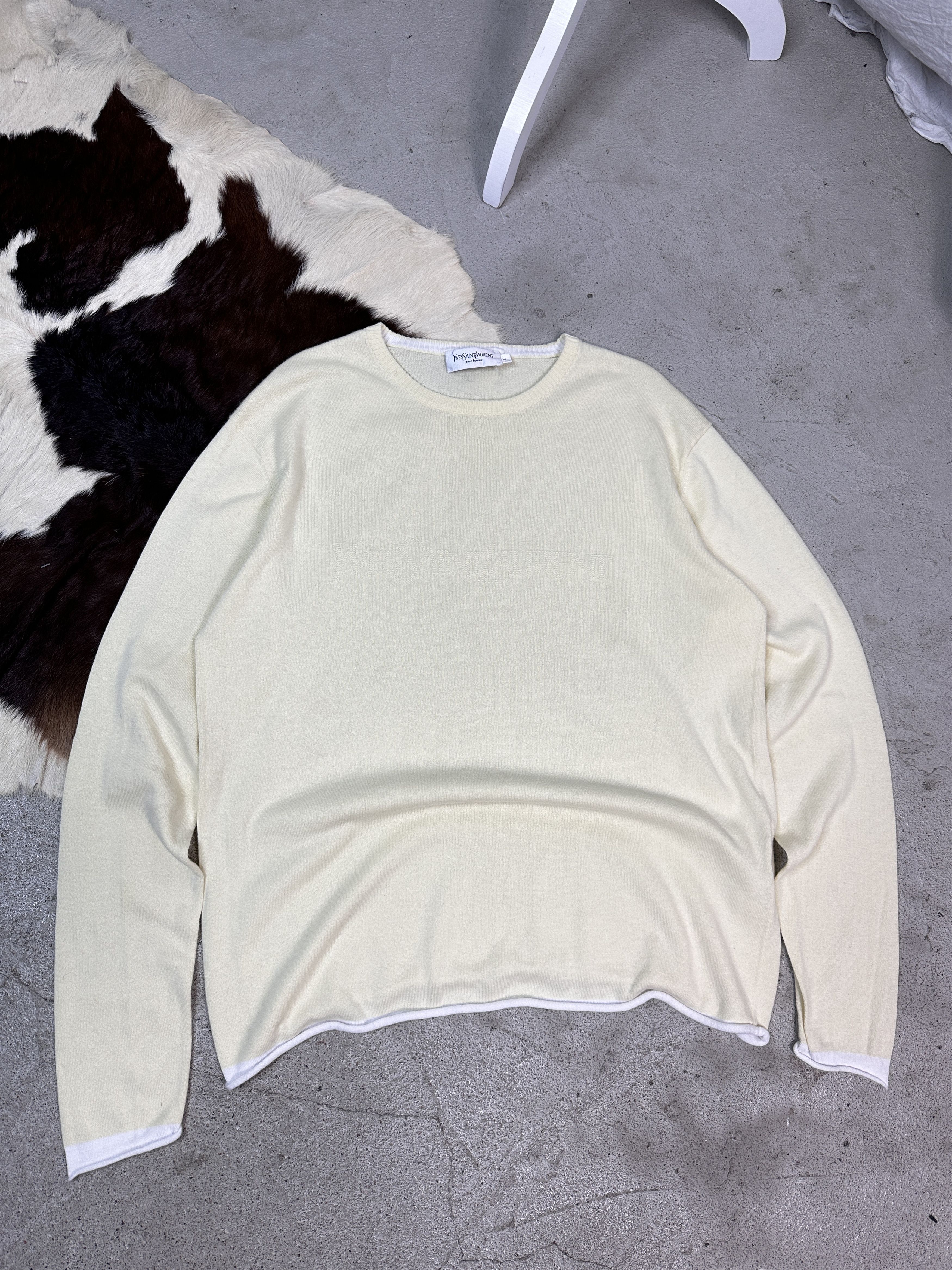 Vintage × Yves Saint Laurent Yves Saint Laurent Sweatshirt Size M / US 6-8 / IT 42-44 - 8 Thumbnail