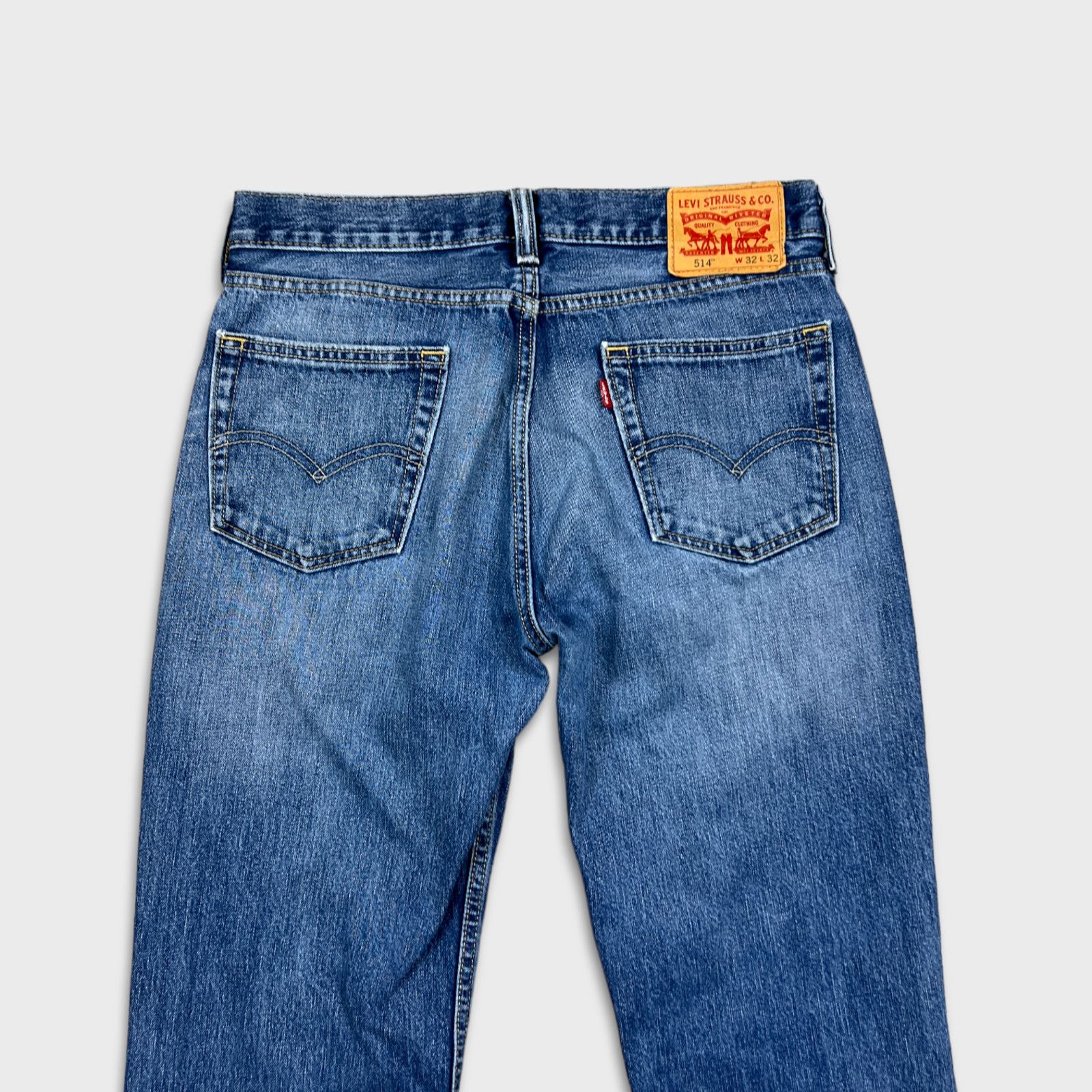 Levi's × Vintage Levi's 514 Jeans 32x31 Straight Fit American Denim Pants Size US 32 / EU 48 - 5 Thumbnail