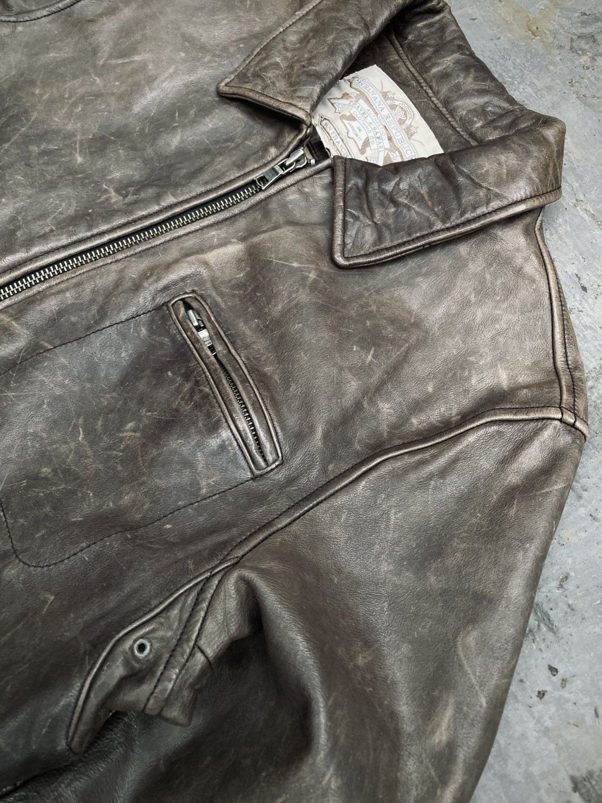 Banana Republic Vintage Banana Republic Leather Flight Jacket Size US S / EU 44-46 / 1 - 9 Thumbnail