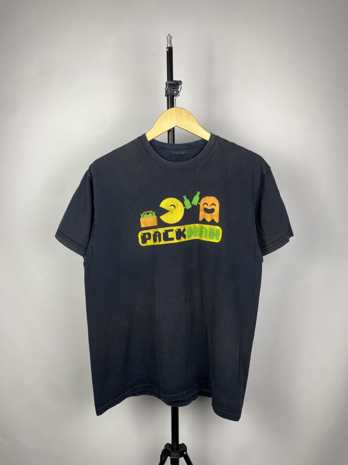 Japanese Brand × Vintage Vintage 90s HUMOR Pack man / Pac-man Sex porn T-shirt Size US L / EU 52-54 / 3 - 1 Thumbnail