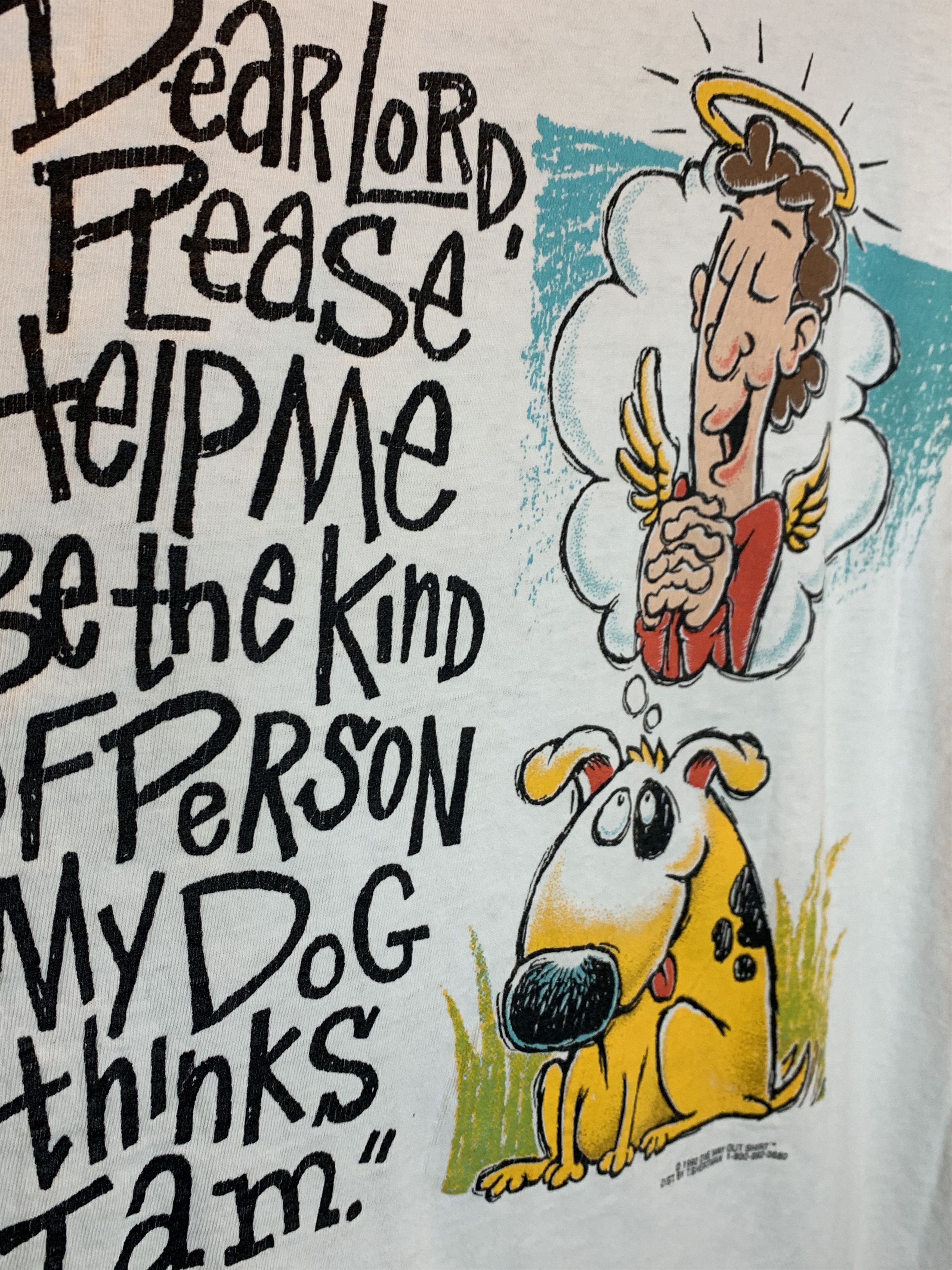 Vintage RARE* Vintage Dear Lord Jesus Dog Christ Single Stitch Shirt Size US XL / EU 56 / 4 - 5 Thumbnail
