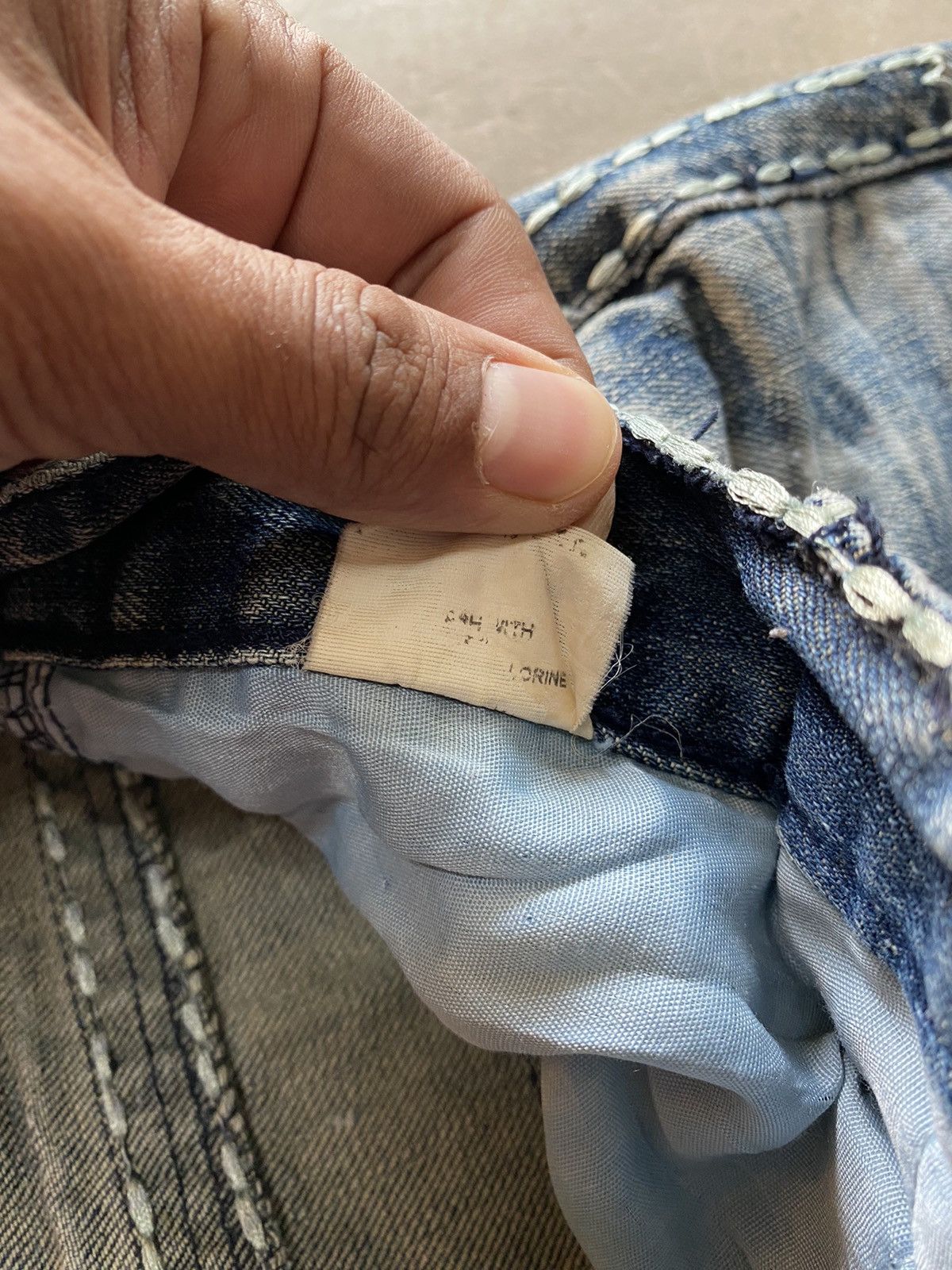 Hysteric Glamour × Japanese Brand × Tornado Mart Baggy Jeans Japanese Smash Wash Blue Distressed Denim Size US 34 / EU 50 - 14 Thumbnail