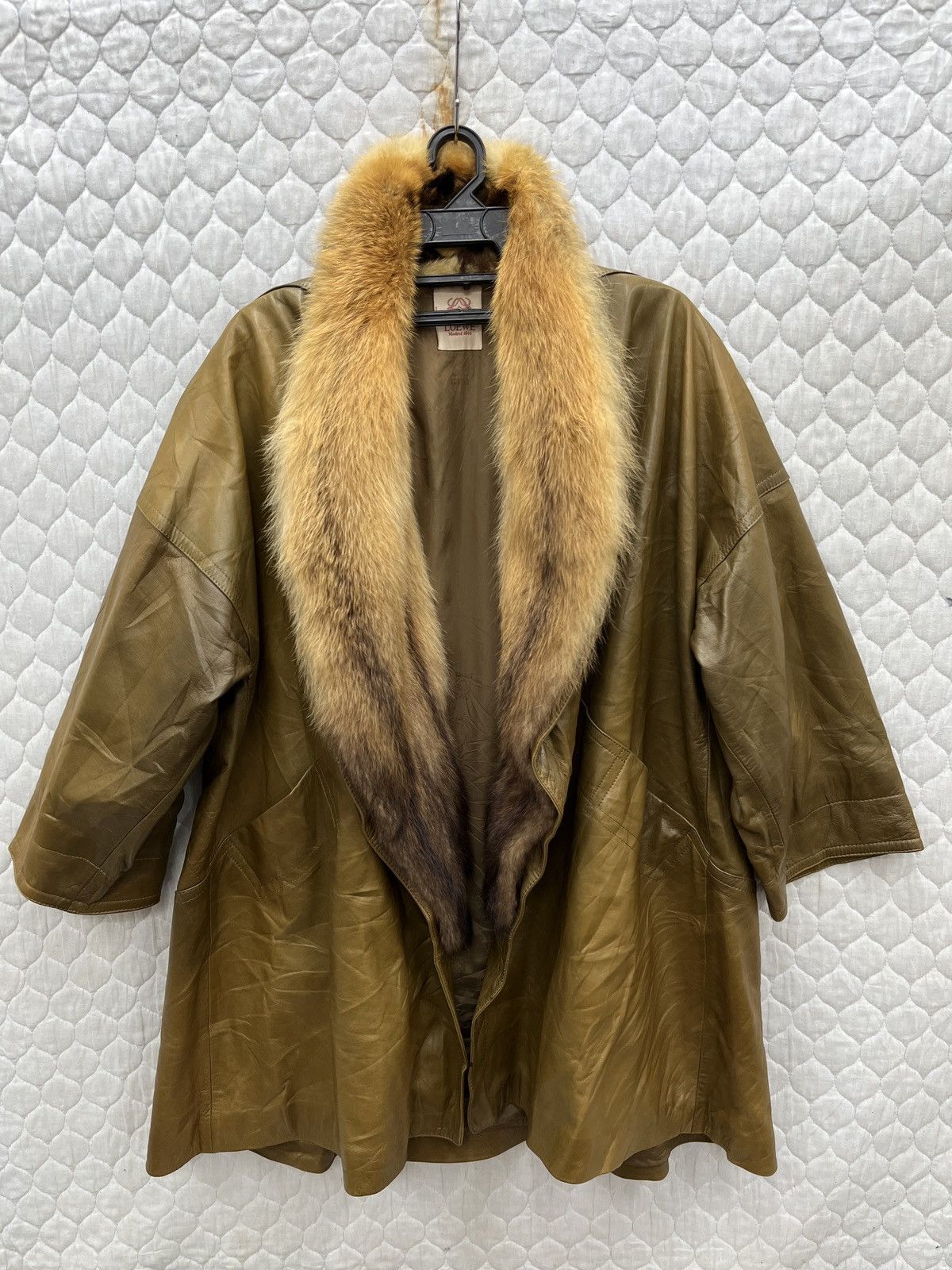 Loewe 🔥🔥🔥ARCHIVE LOEWE LEATHER COAT WITH FUR Size M / US 6-8 / IT 42-44 - 1 Thumbnail