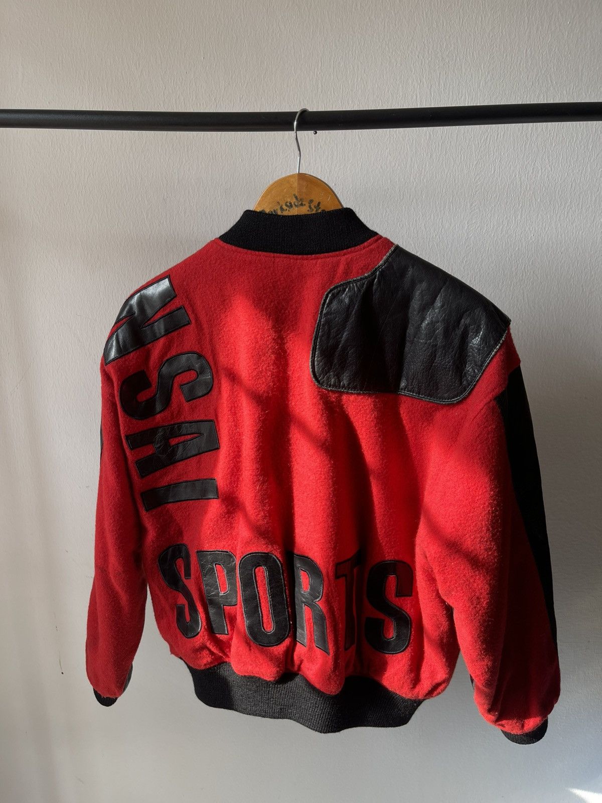 Kansai Yamamoto Rare 80s Kansai Sport Bomber Leather Jacket 97 Size US M / EU 48-50 / 2 - 9 Thumbnail