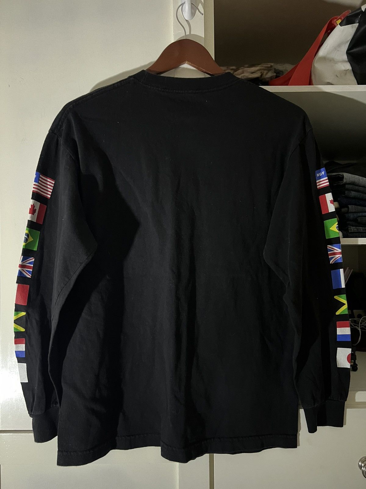 Huf HUF Worldwide Global Domination Flags Long Sleeve Tee Size US M / EU 48-50 / 2 - 5 Thumbnail