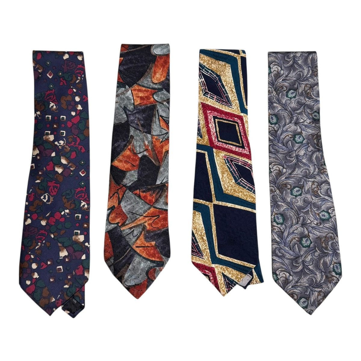 Other 4 Designer Ties Christian Dior Monsieur Jimmy V Valentino Size ONE SIZE - 1 Thumbnail